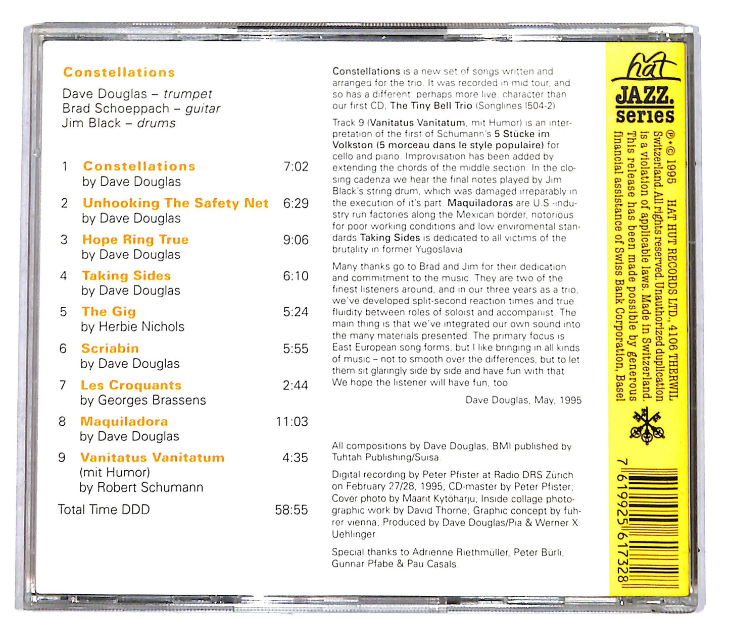 EBOND Dave Douglas' Tiny Bell Trio* - Constellations CD CD041457