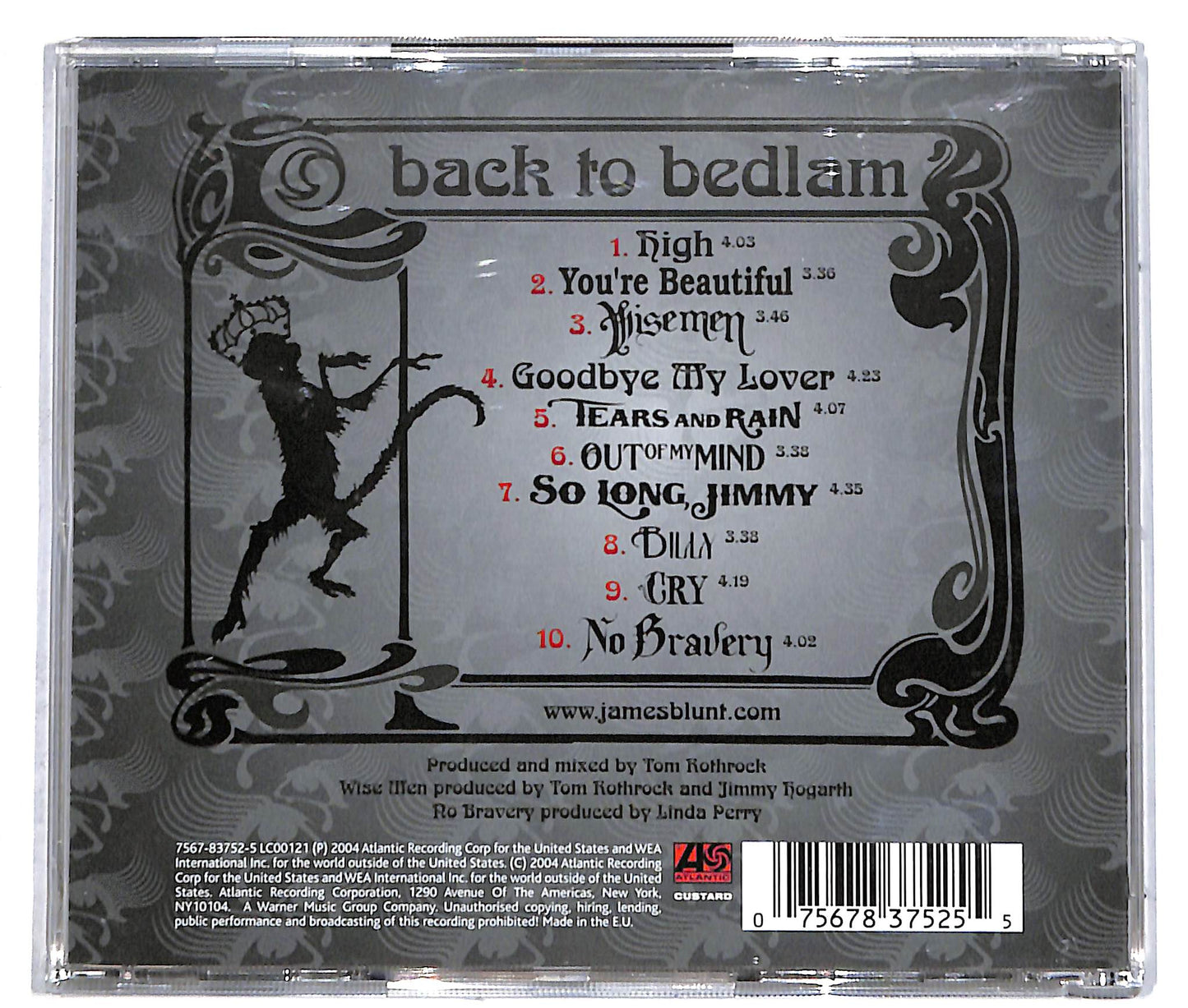EBOND James Blunt - Back To Bedlam CD CD041540