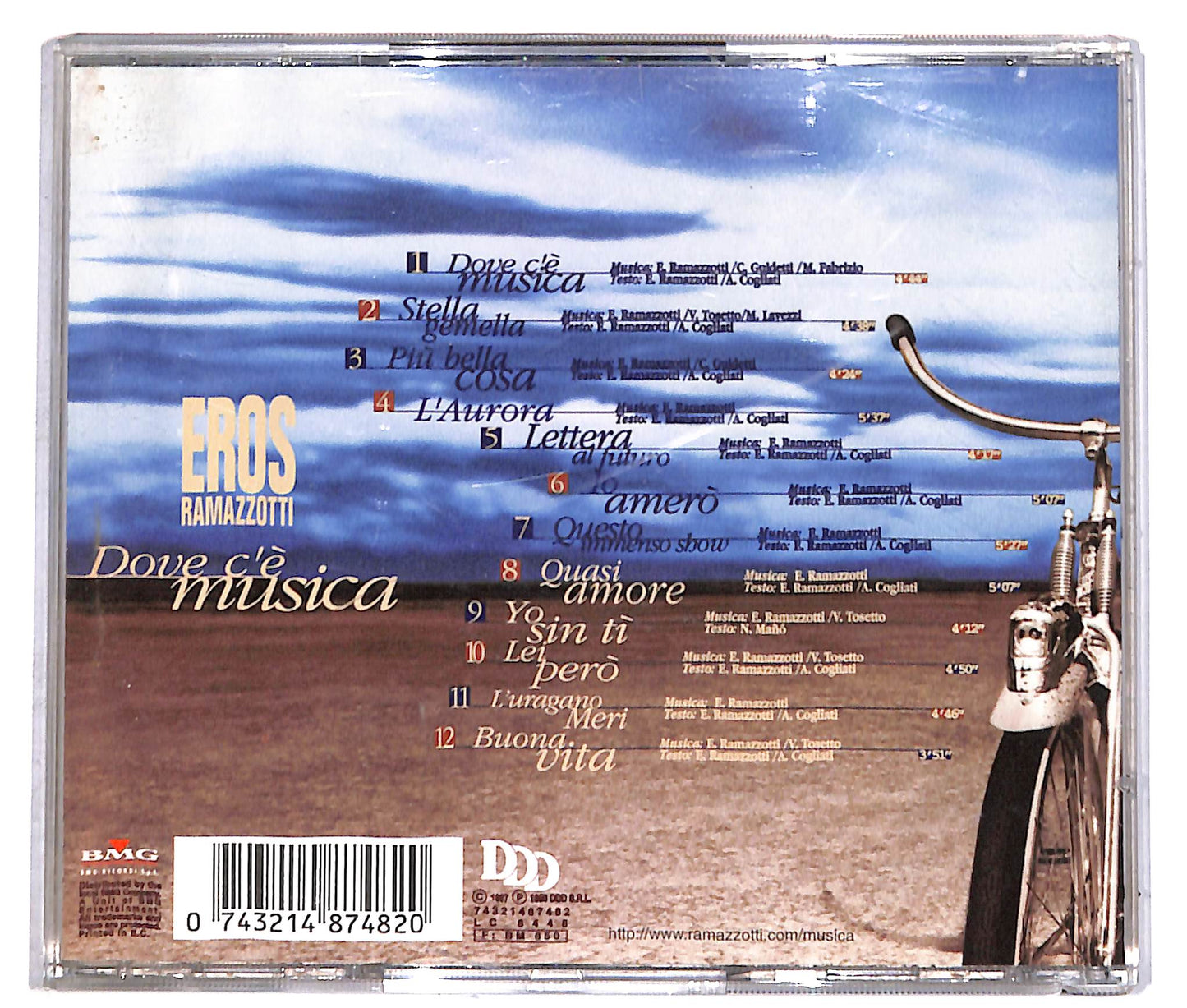 EBOND Eros Ramazzotti - Dove C'e Musica CD CD041549