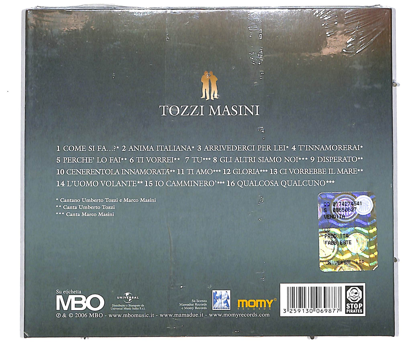 EBOND Tozzi, Masini - Tozzi Masini CD CD041609