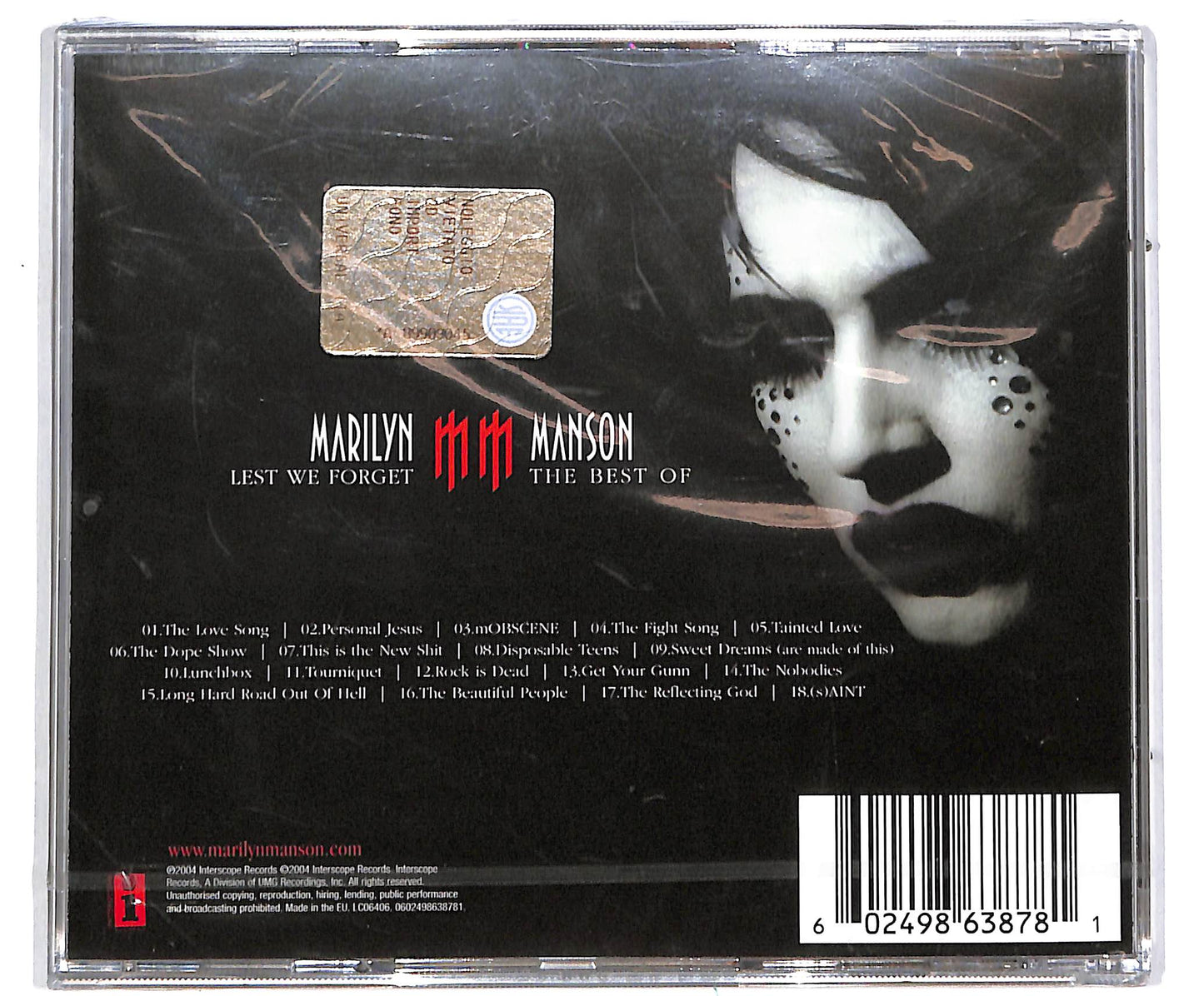 EBOND Marilyn Manson - Lest We Forget - The Best Of CD CD041612