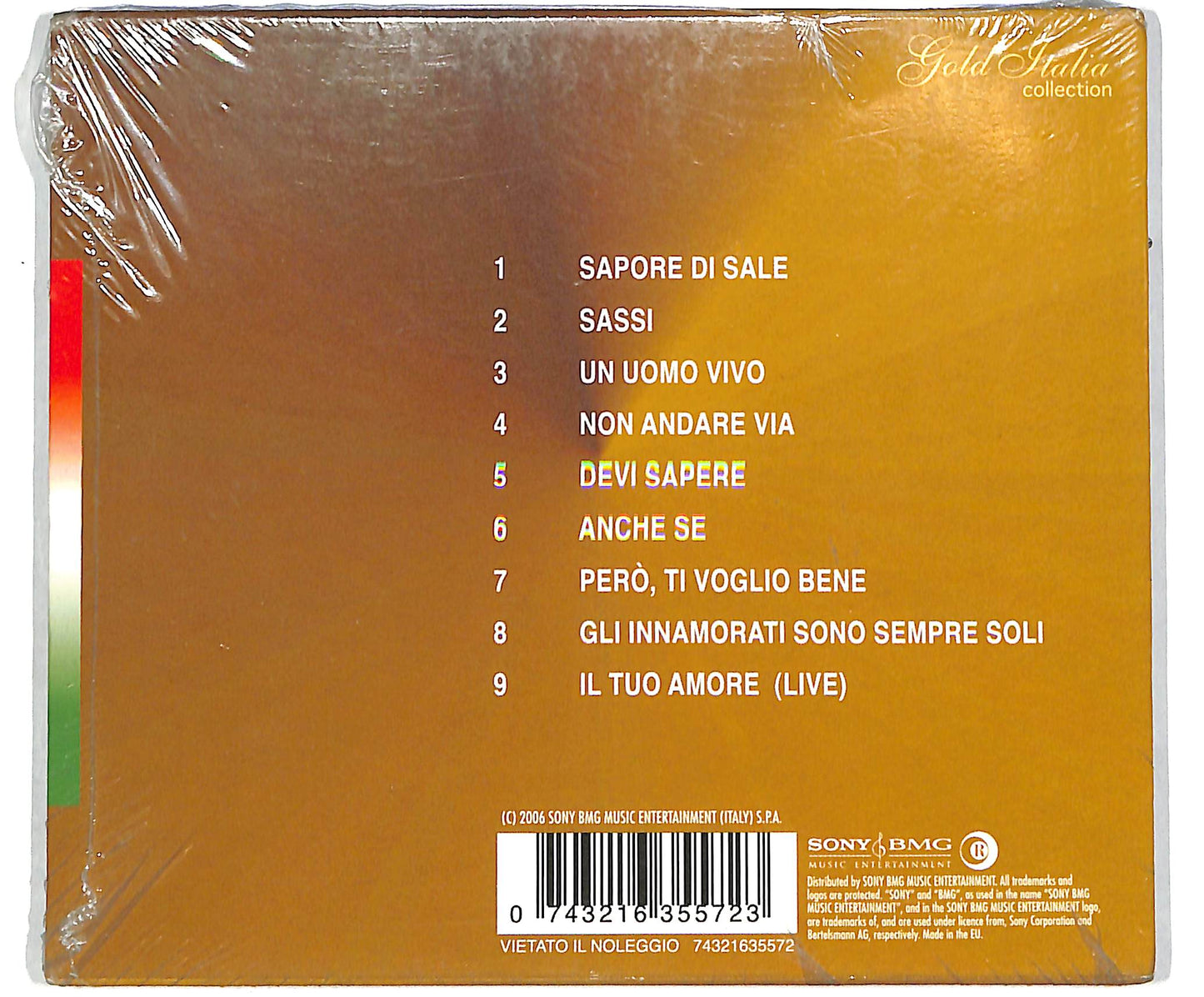 EBOND Gino Paoli - Gold Italia Collection CD CD041630