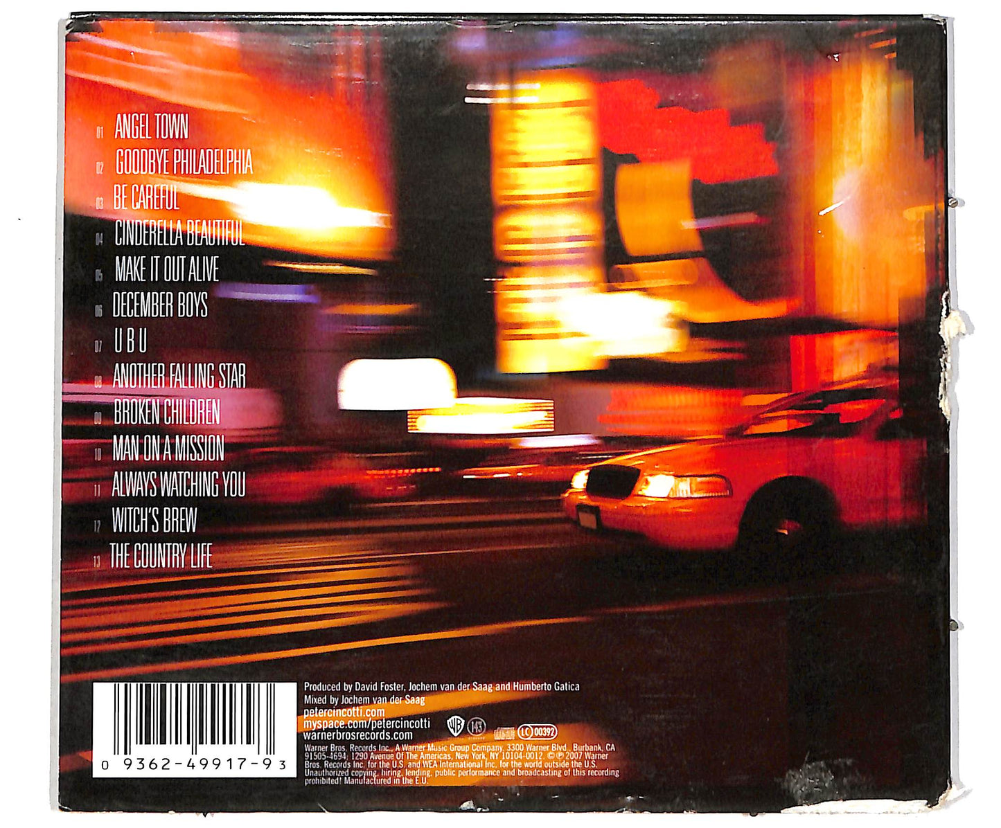 EBOND Peter Cincotti - East Of Angel Town CD CD042115