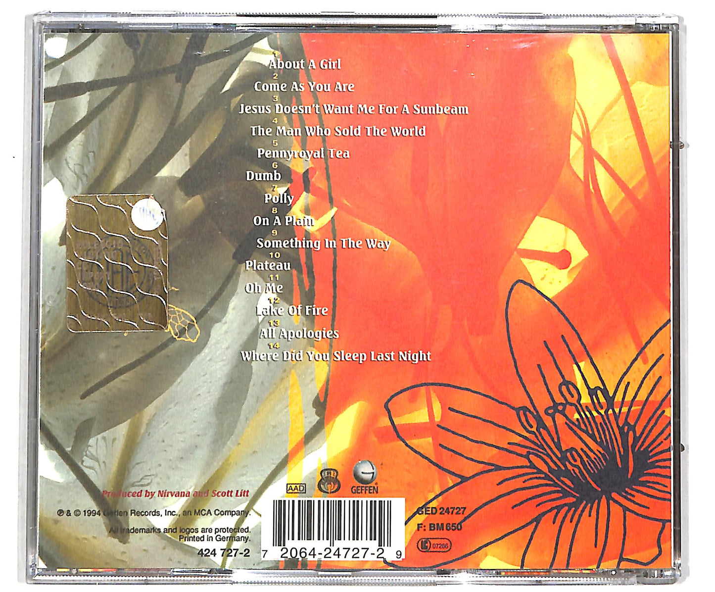 EBOND Nirvana - MTV Unplugged In New York CD CD042133