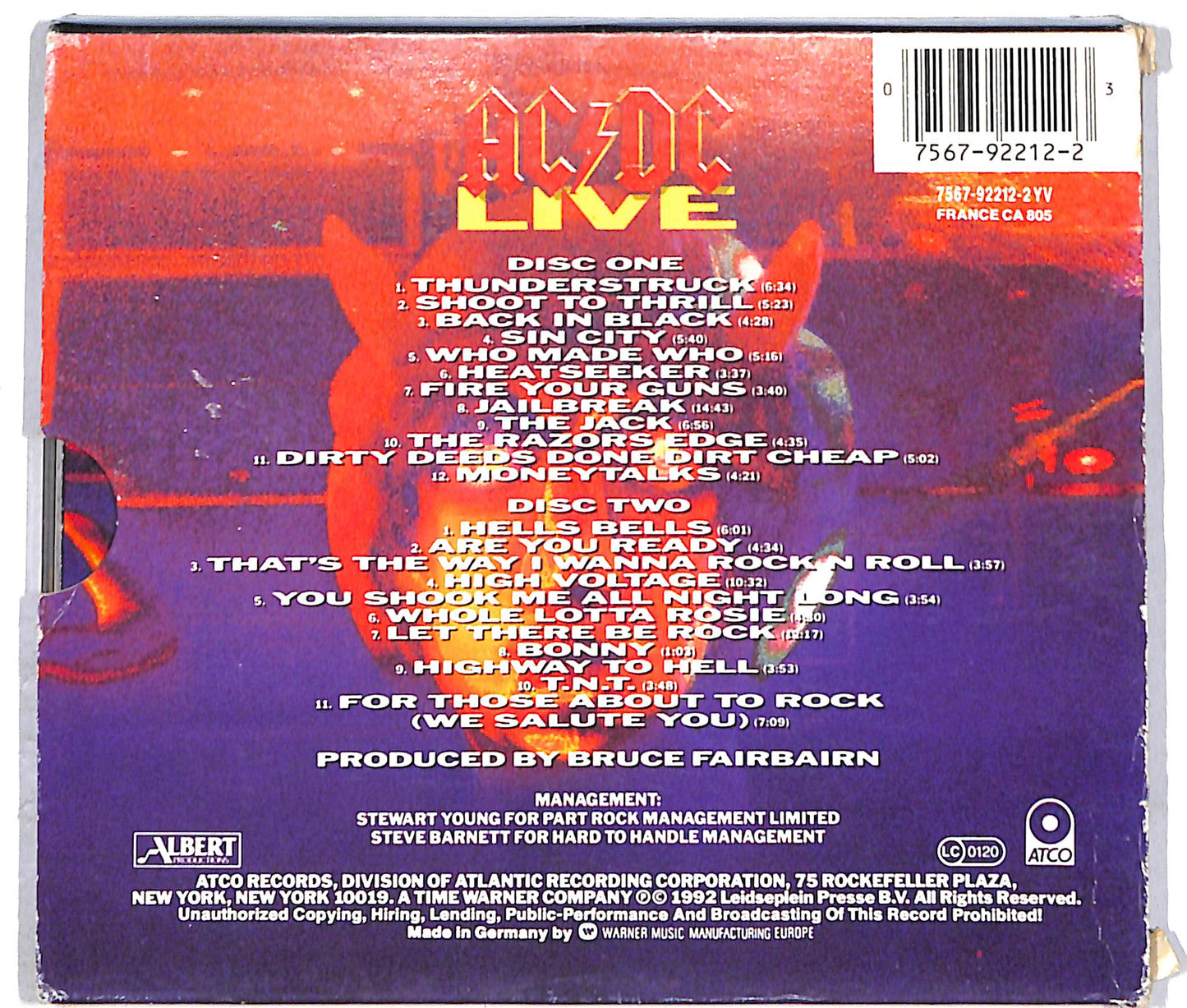 EBOND AC/DC - Live CD CD042201