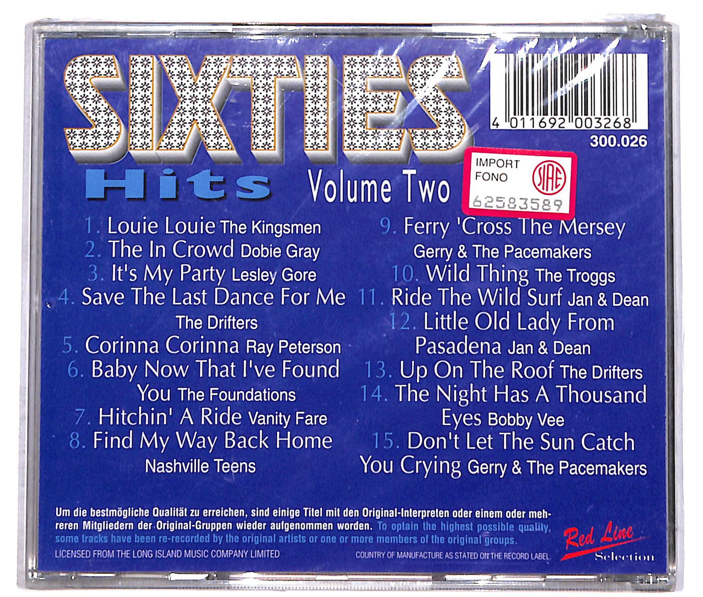 EBOND sixties hits - volume two CD CD042228