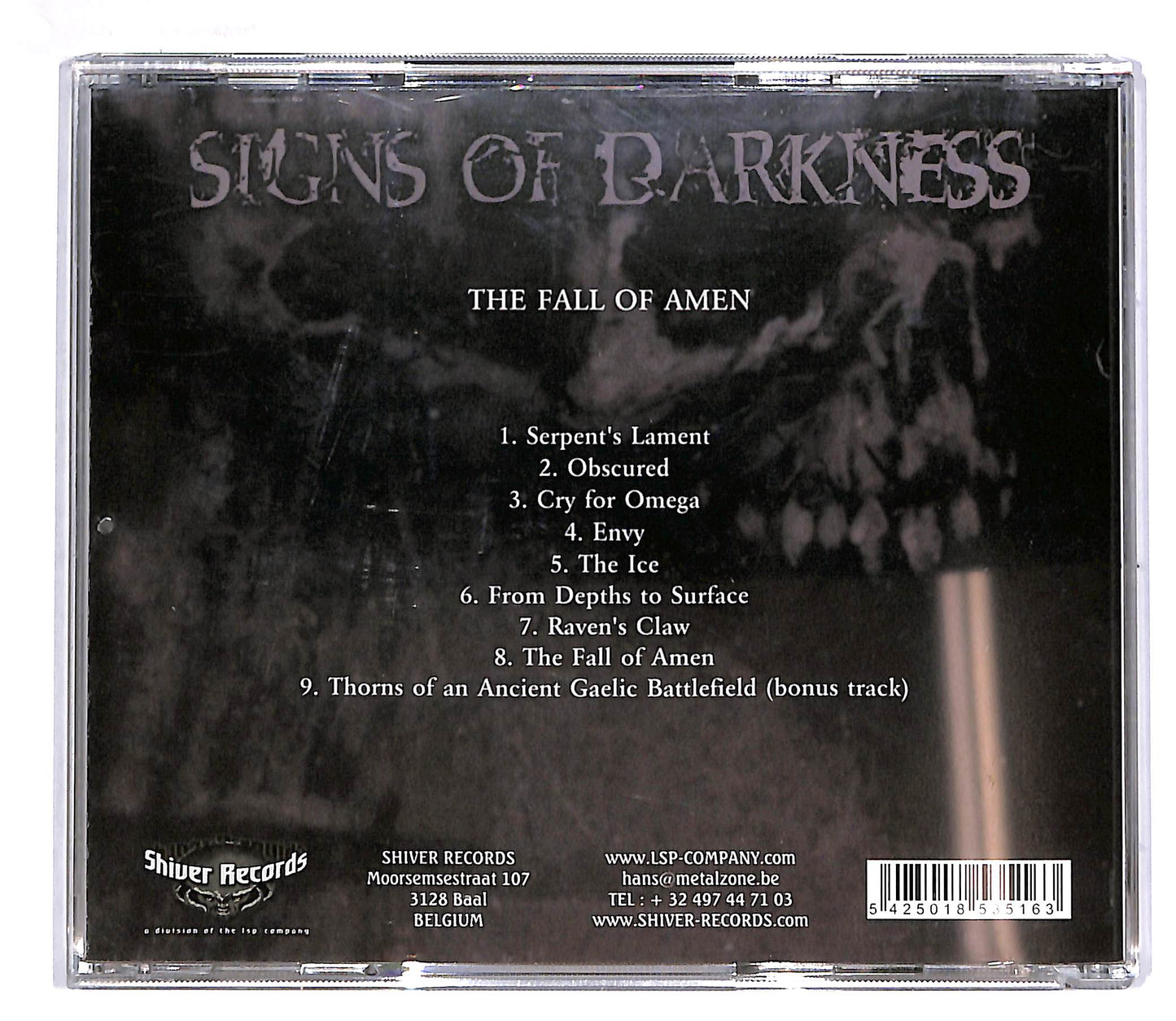 EBOND Signs Of Darkness - The Fall Of Amen CD CD042349