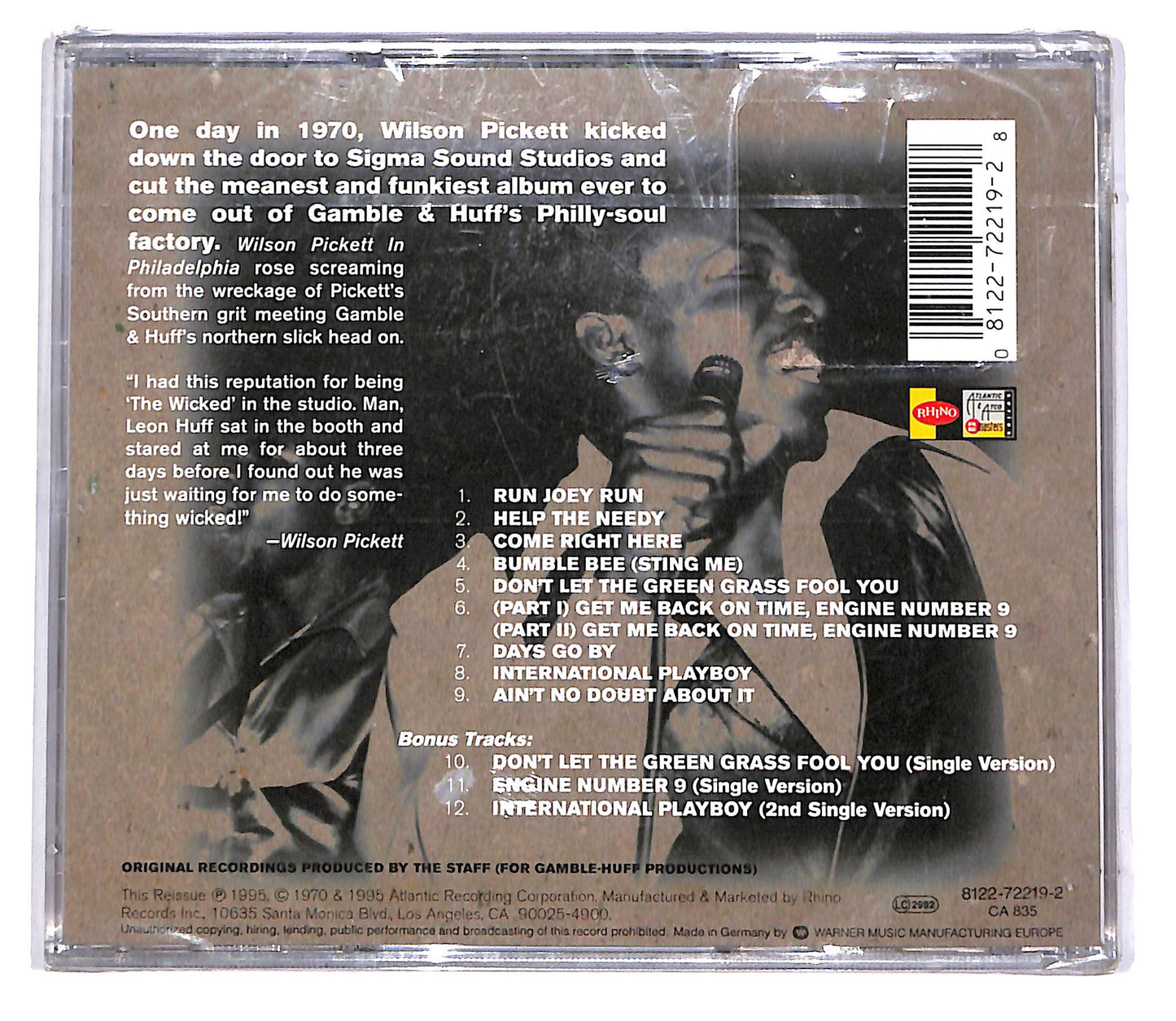 EBOND Wilson Pickett - In Philadelphia CD CD042426