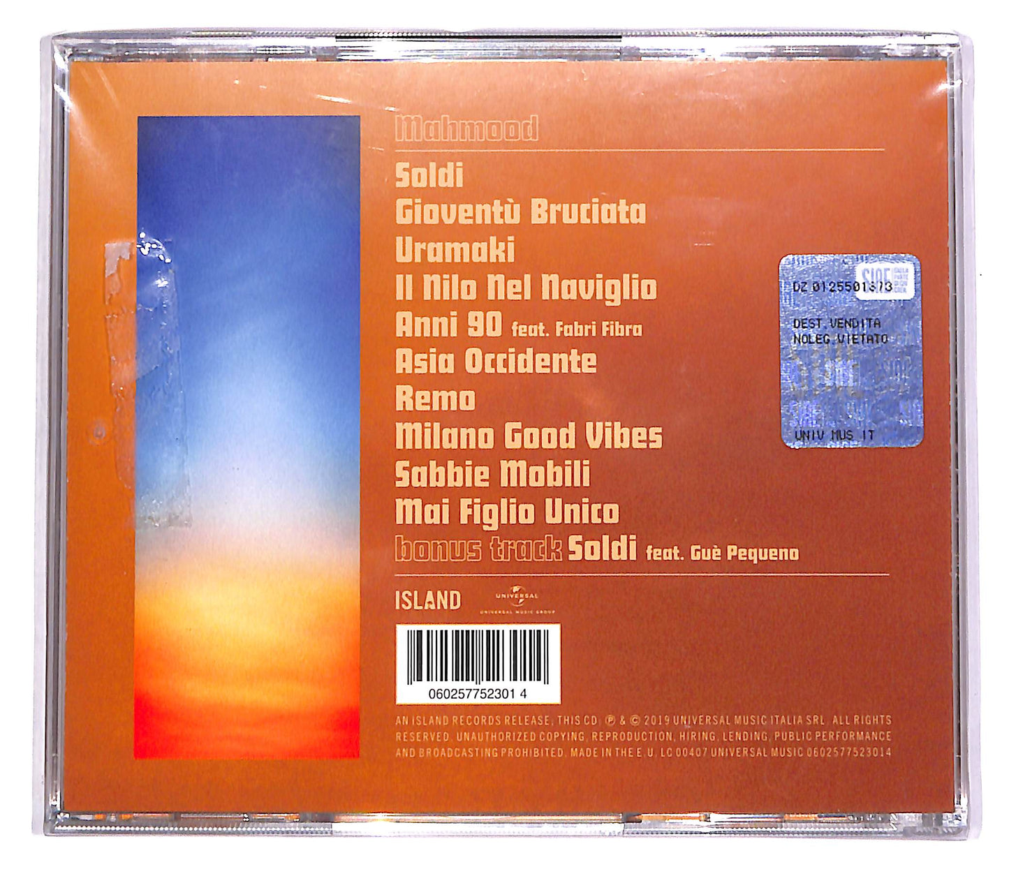 EBOND Mahmood - Gioventu Bruciata CD CD042631