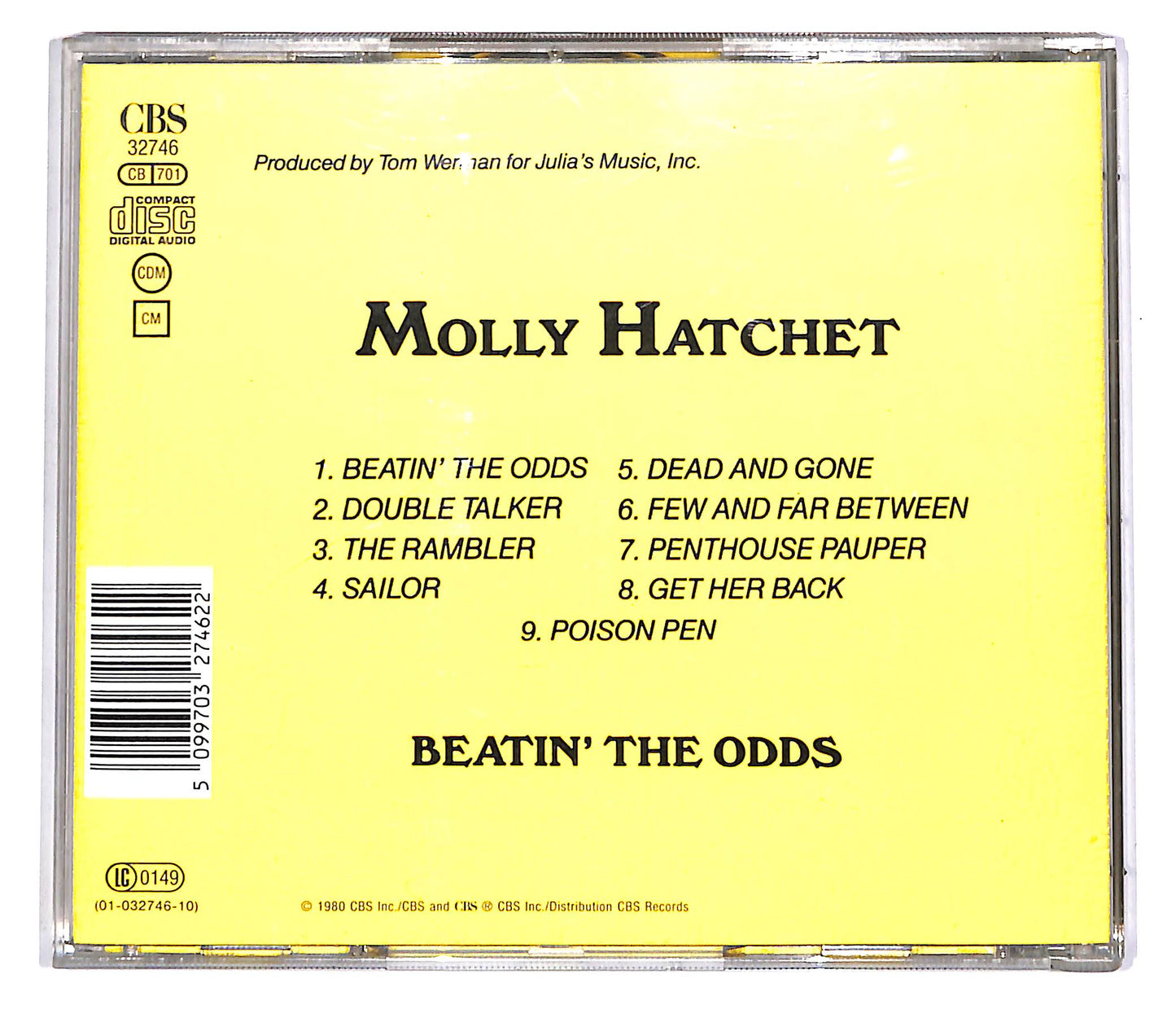 EBOND Molly Hatchet - Beatin' The Odds CD CD042645