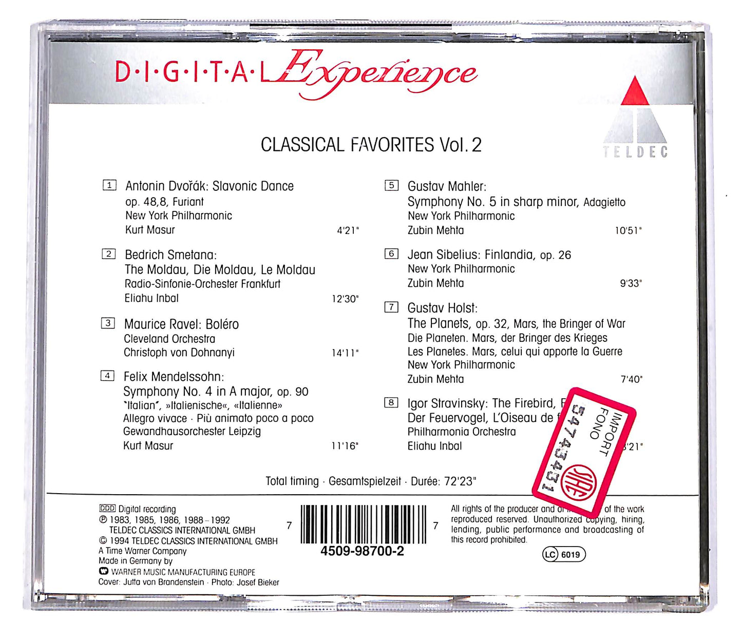 EBOND Classical Favorites Vol.2 CD CD042708