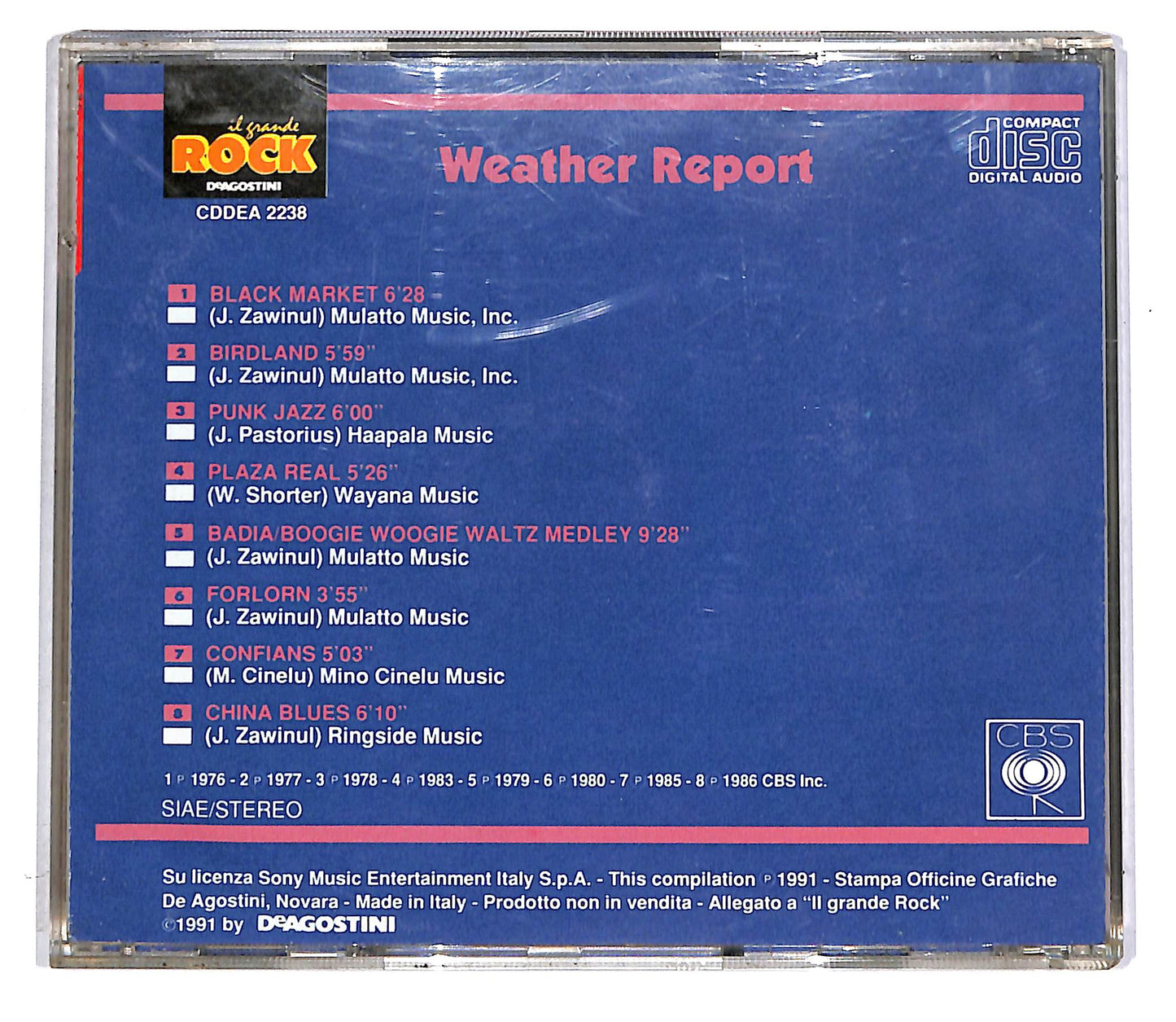 EBOND Il Grande Rock - Weather Report EDITORIALE CD CD042740