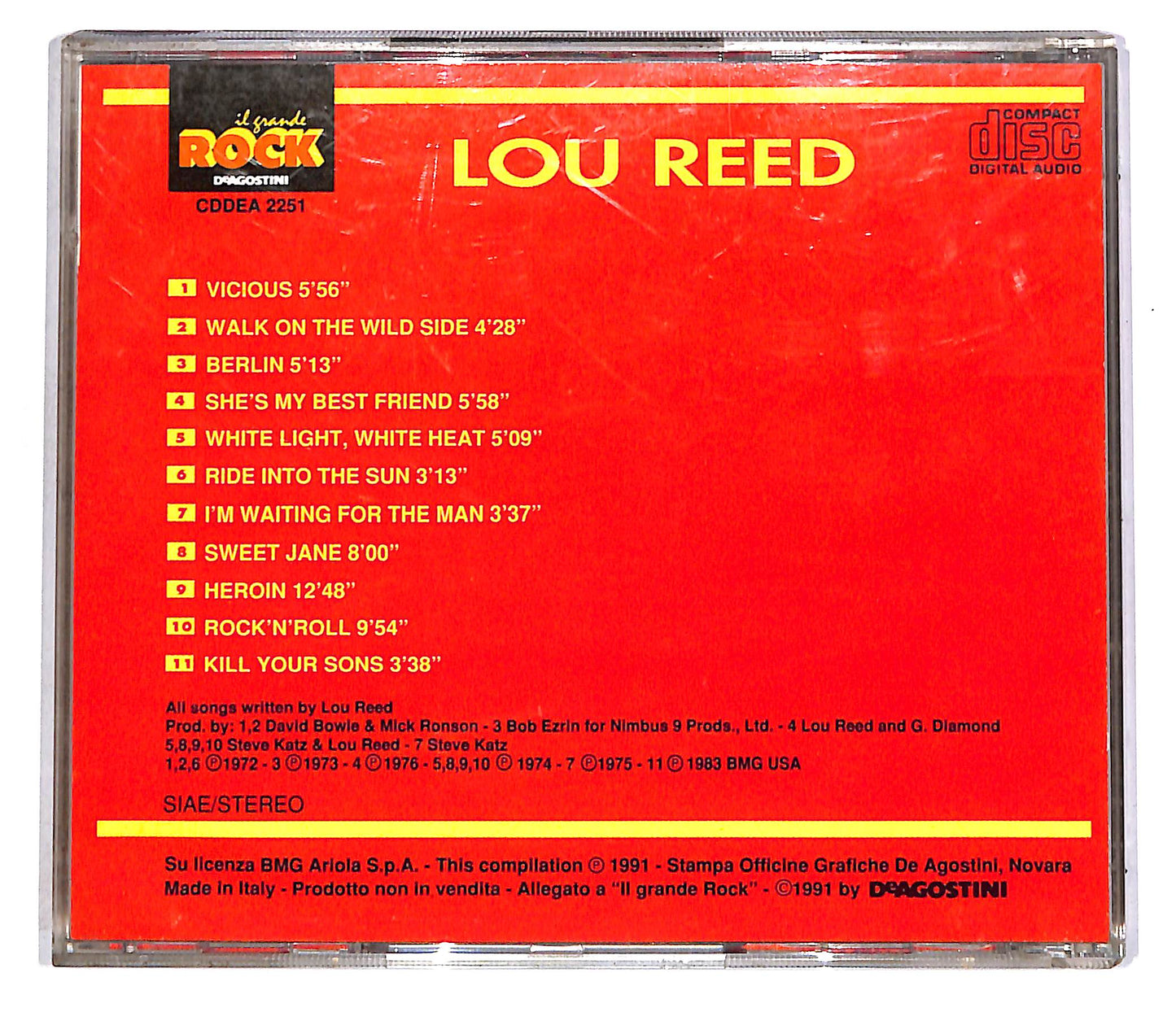EBOND Il Grande Rock - Lou Reed EDITORIALE CD CD042741