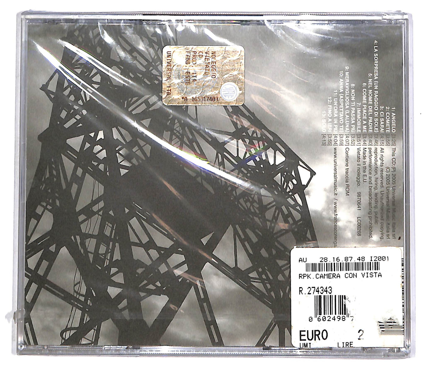 EBOND Francesco Renga - Camere Con Vista CD CD042759