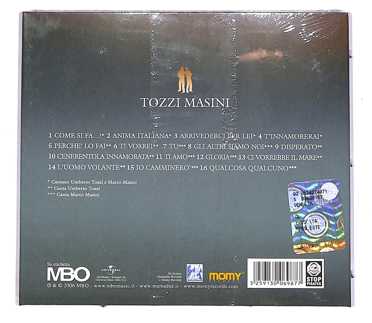 EBOND Tozzi Masini - Tozzi Masini CD CD042829