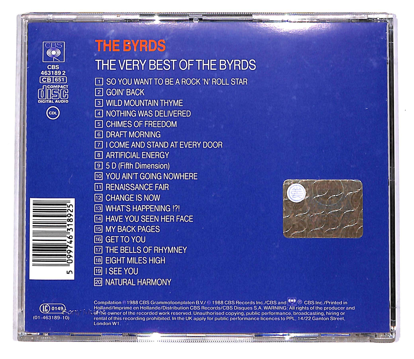 EBOND The Byrds - The Very Best Of The Byrds CD CD042855