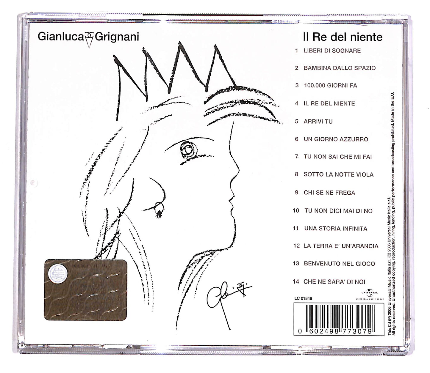 EBOND Gianluca Grignani - Il Re Del Niente CD CD043009