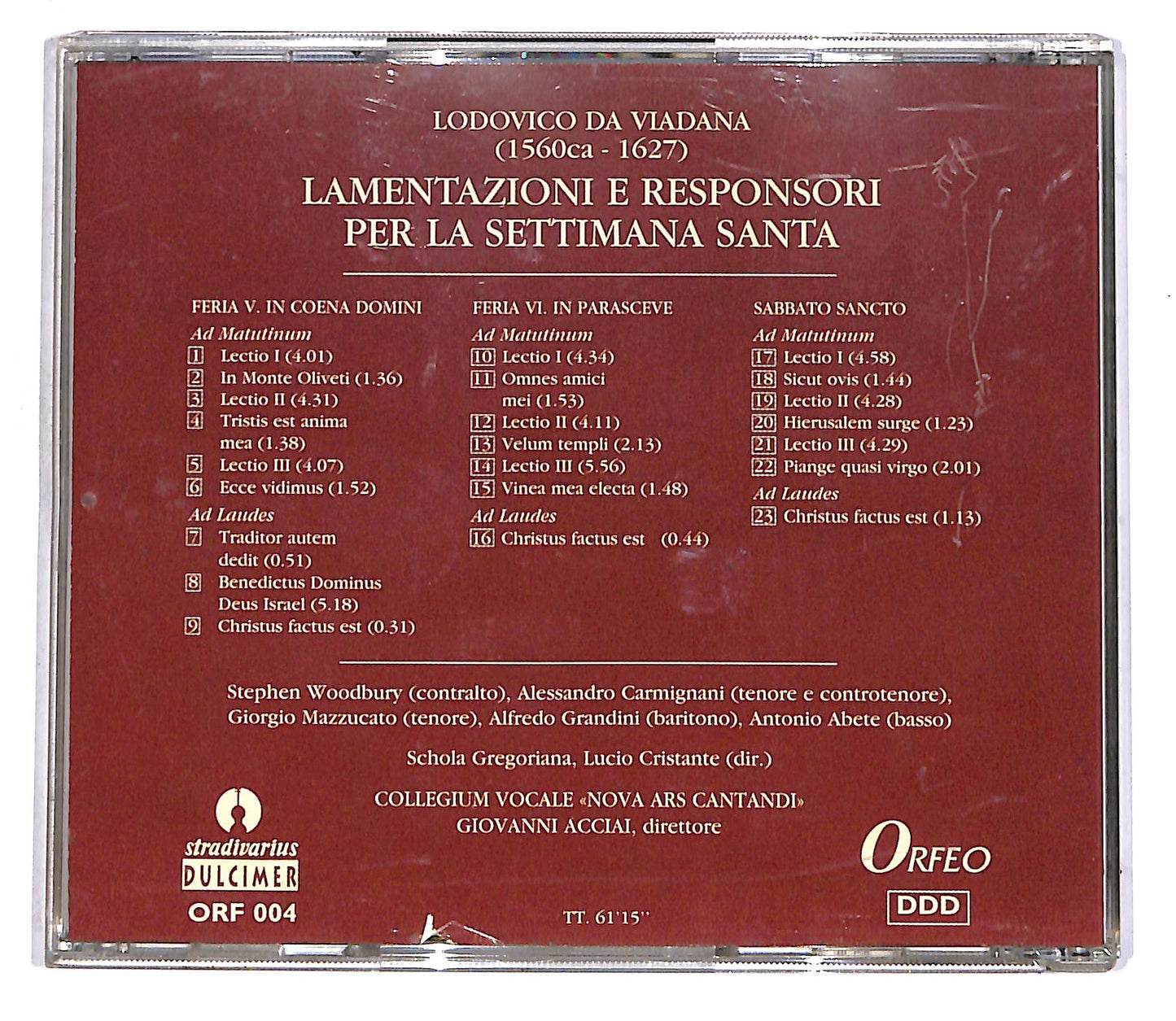 EBOND Viadana - Lamentazioni E Responsori Per La Settima Santa CD CD043035