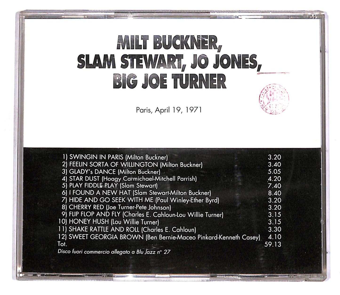 EBOND Milt Buckner , Slam Stewart, Jo Jones, Big Joe Turner EDITORIA CD CD043046
