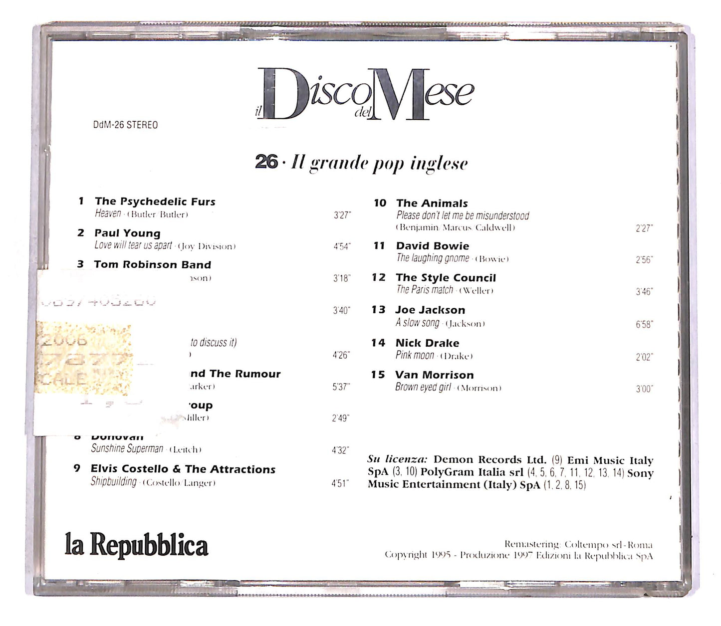 EBOND Various - Il Grande Pop Inglese (26) EDITORIALE CD CD043050