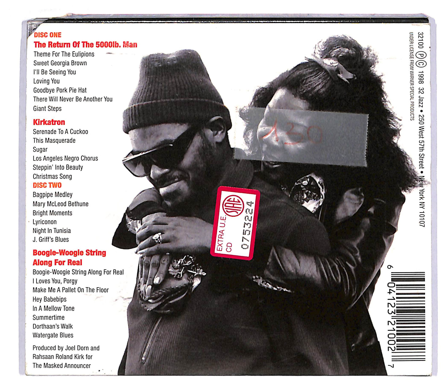 EBOND Rahsaan Roland Kirk - A Standing Eight CD CD043630