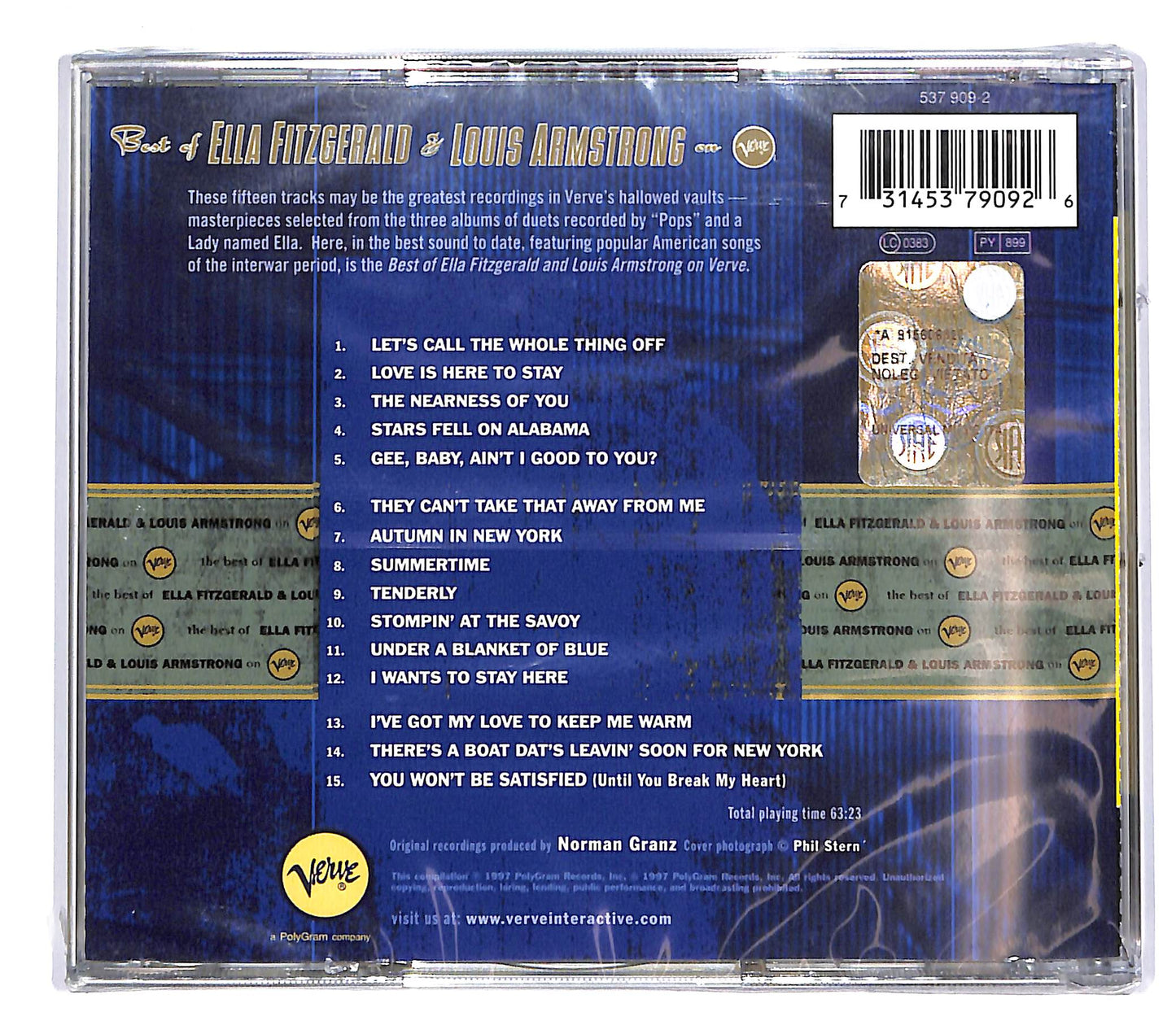 EBOND Best Of Ella Fitzgerald e Louis Armstrong CD CD044719