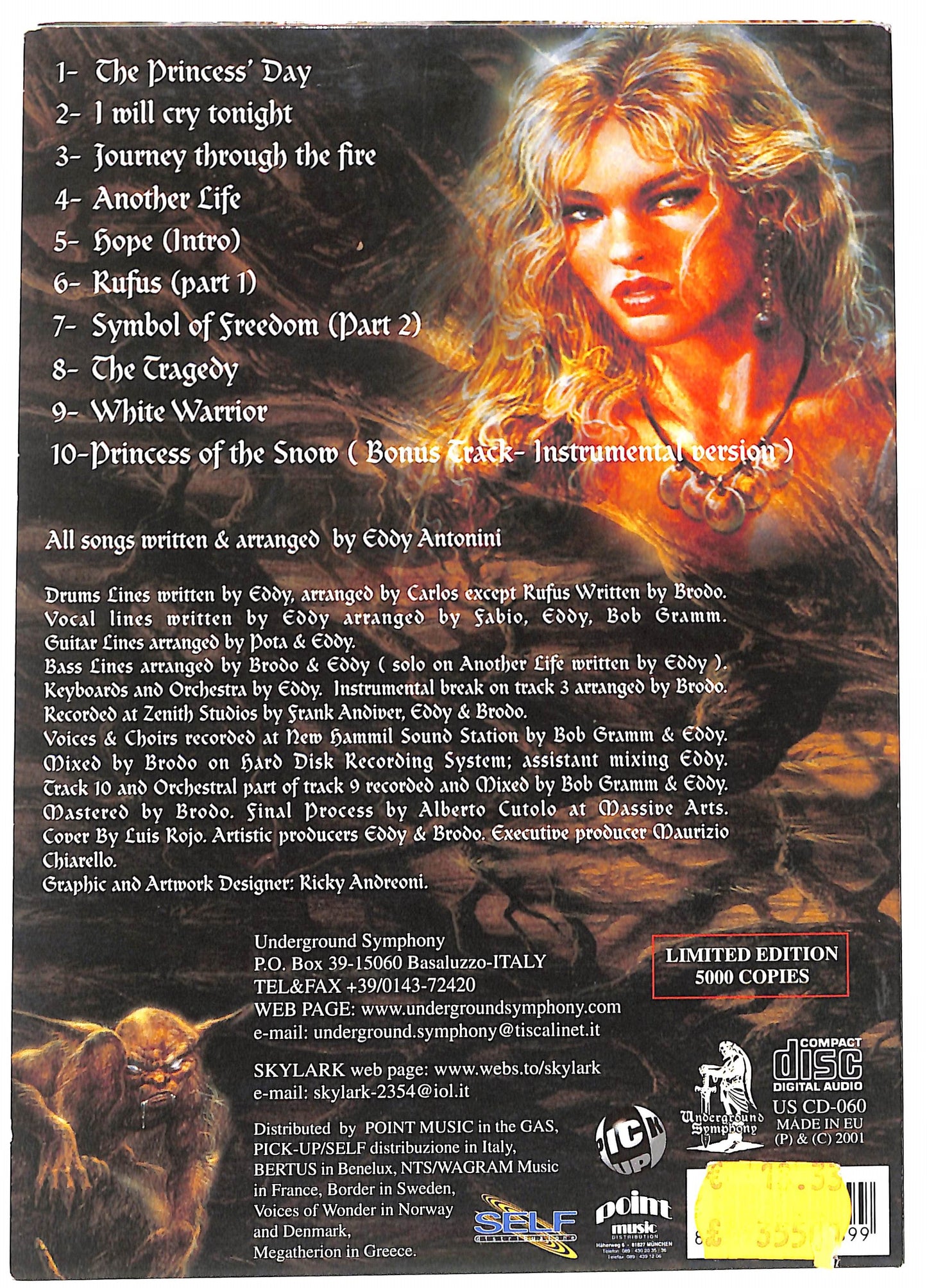 EBOND Skylark - The Princess Day Digipak CD CD044901