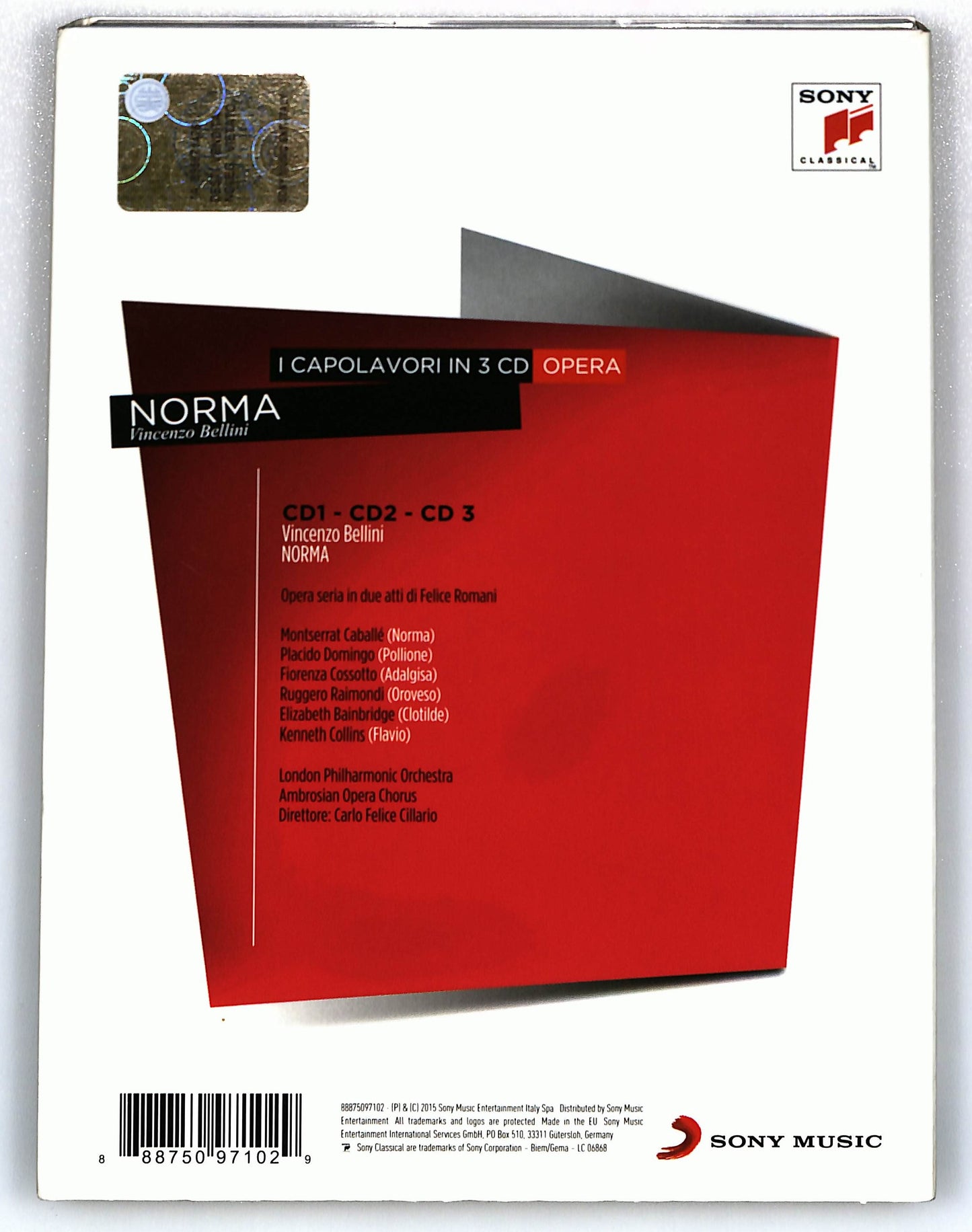 EBOND I Capolavori in 3 cd - Norma CD045006