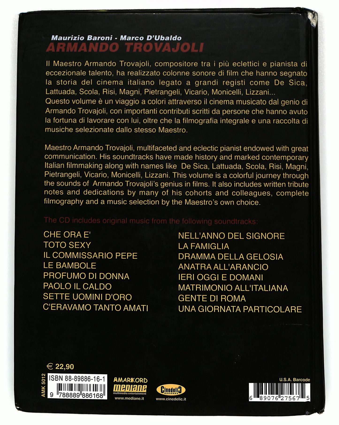 EBOND Armando Trovajoli +Libro CD CD045101
