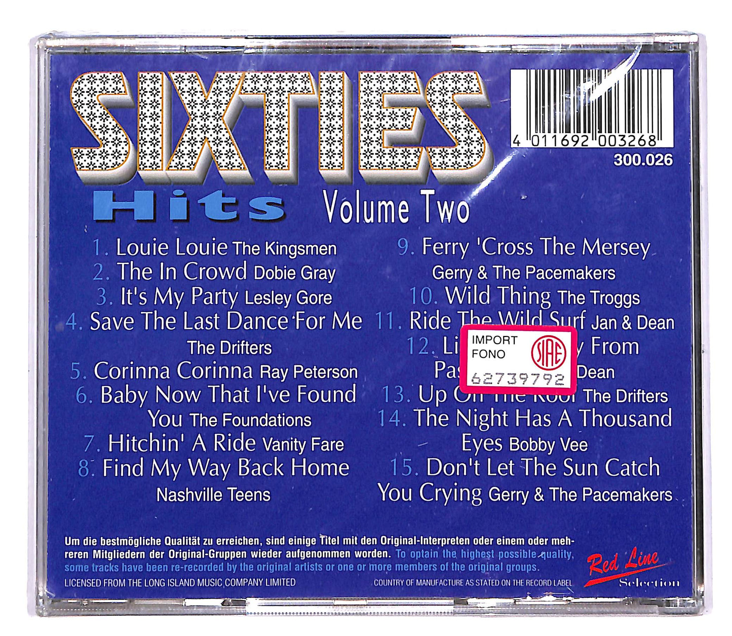 EBOND Various - Sixties Hits volume two CD CD045403