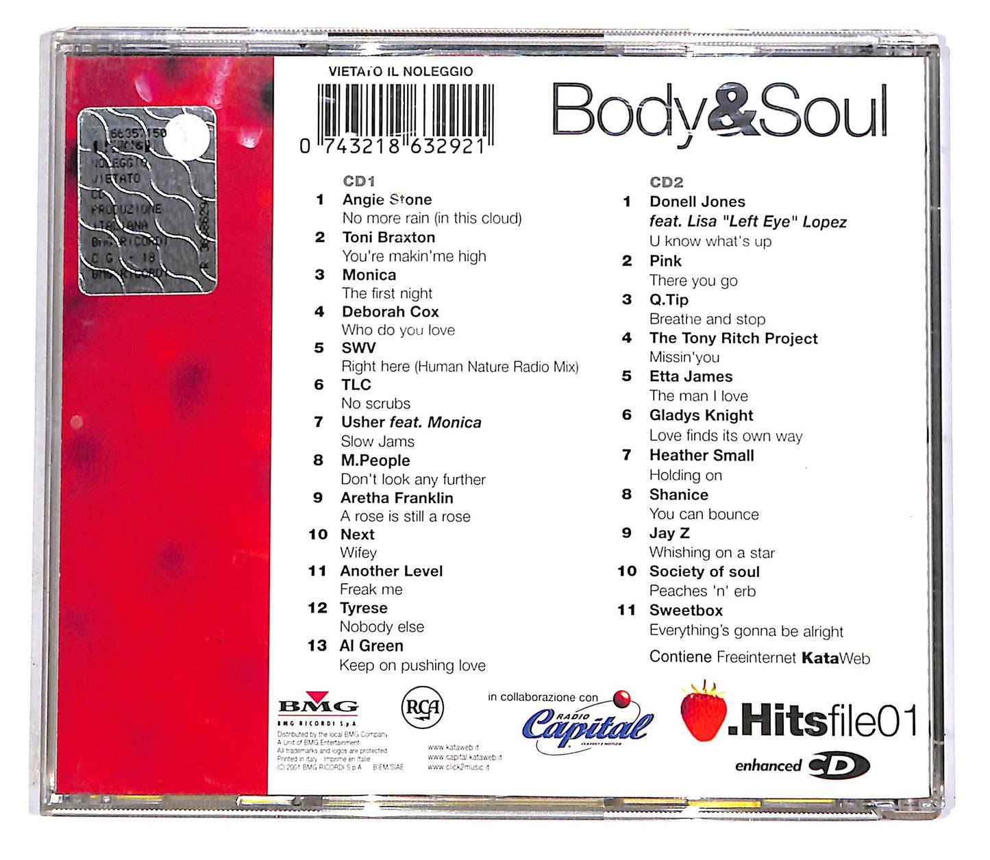 EBOND Various - Body & Soul (La Musica Di Kataweb) (2 dischi) CD CD045606