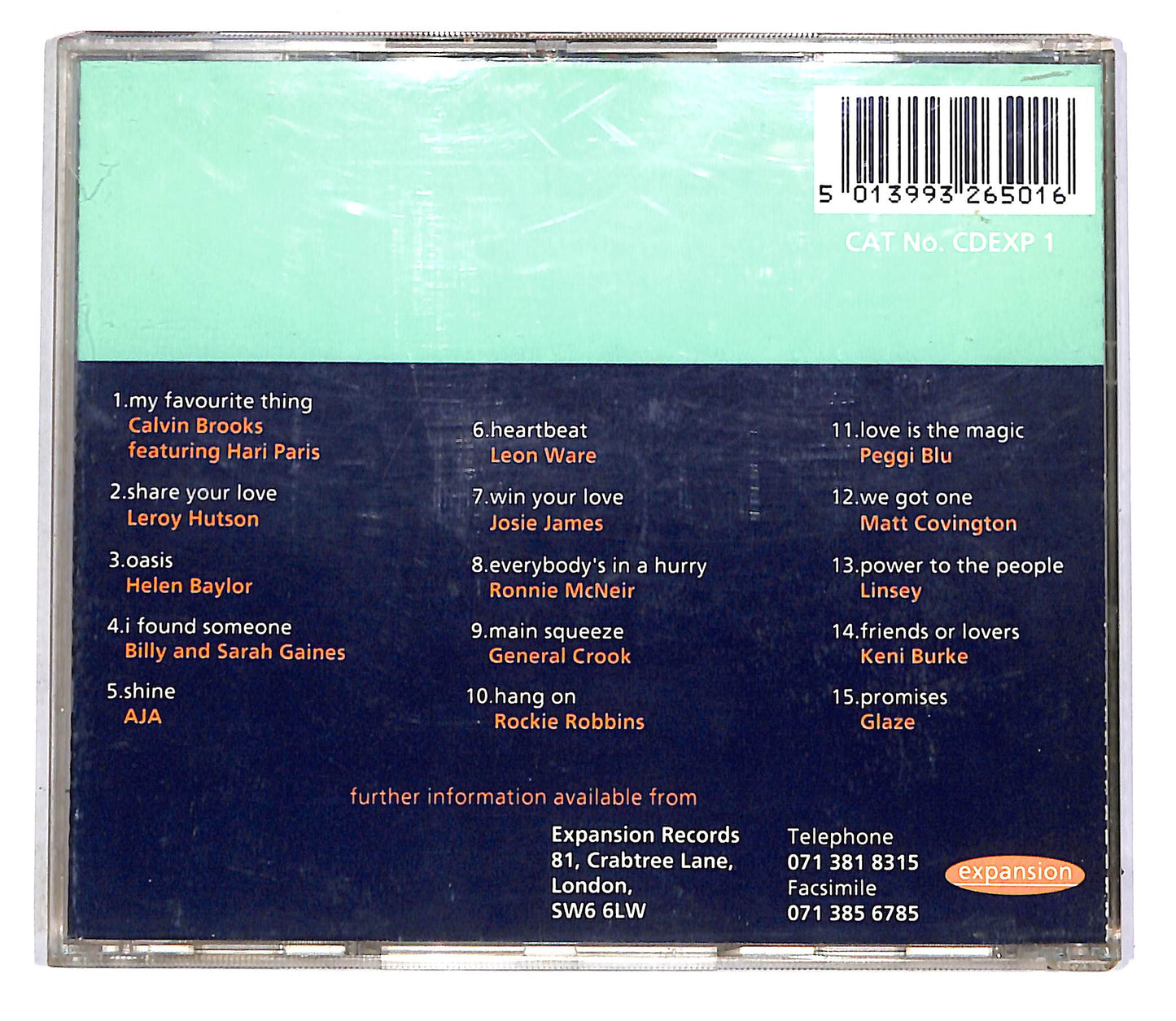 EBOND Various - Expansion Soul Sauce Volume One CD CD045633