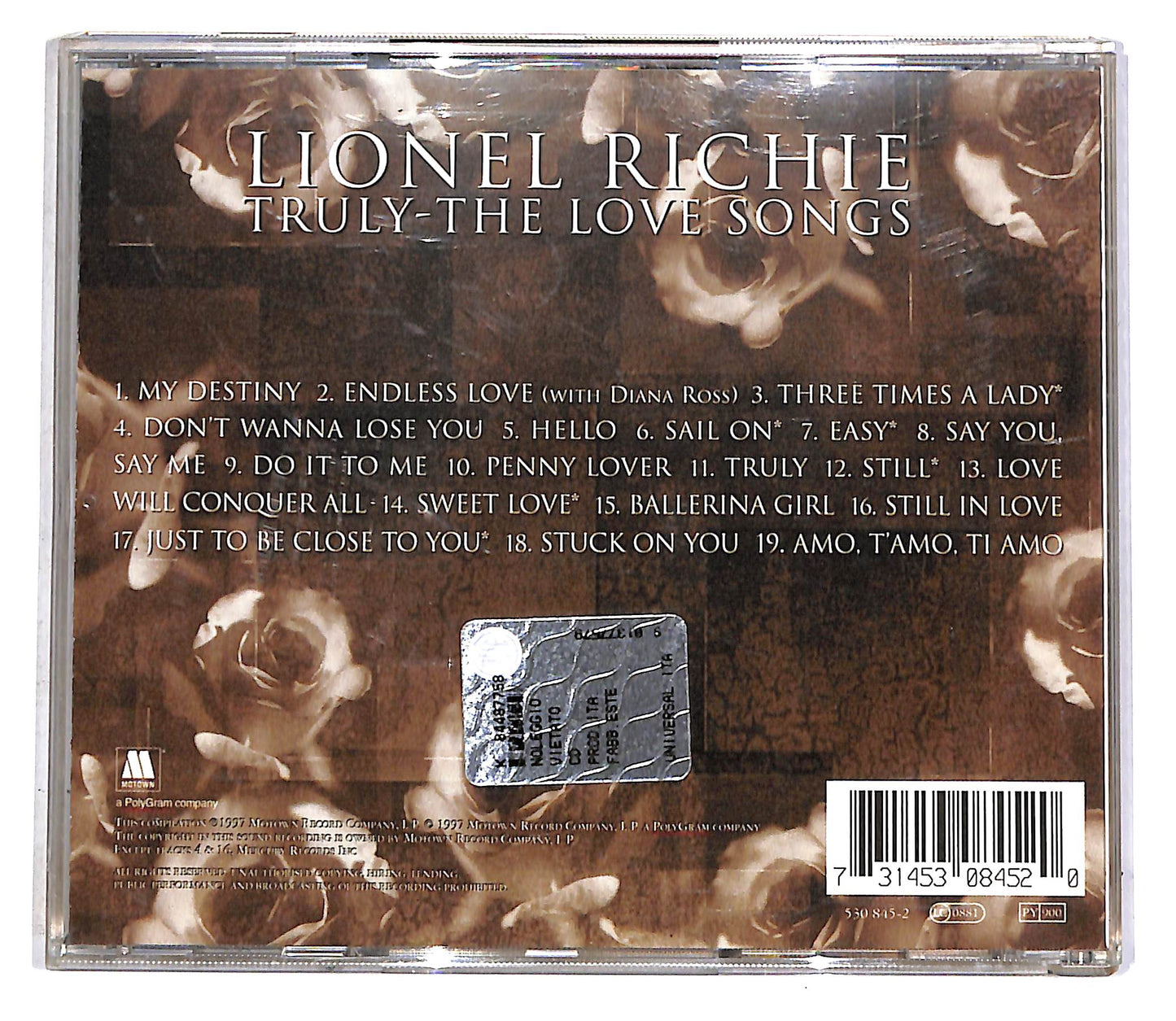 EBOND Lionel Richie - Truly - The Love Songs CD CD045752