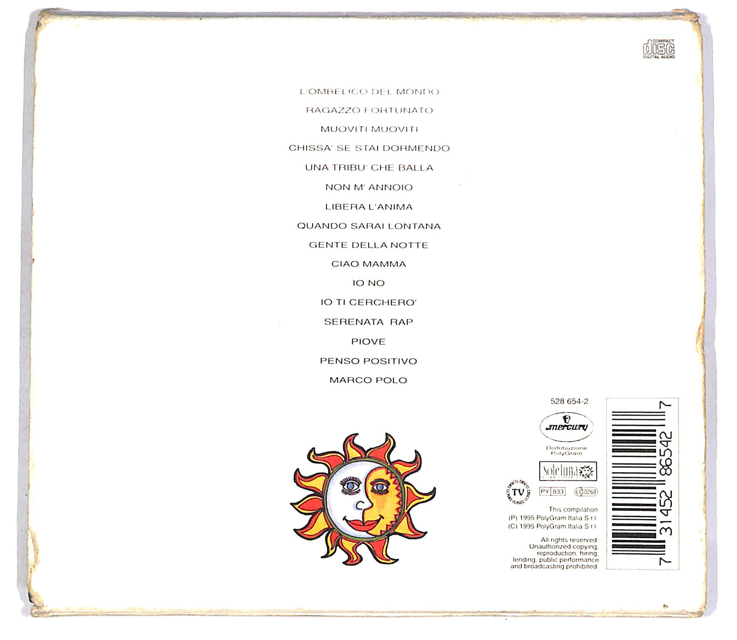 EBOND Jovanotti - Lorenzo 1990-1995 Raccolta CD CD045902