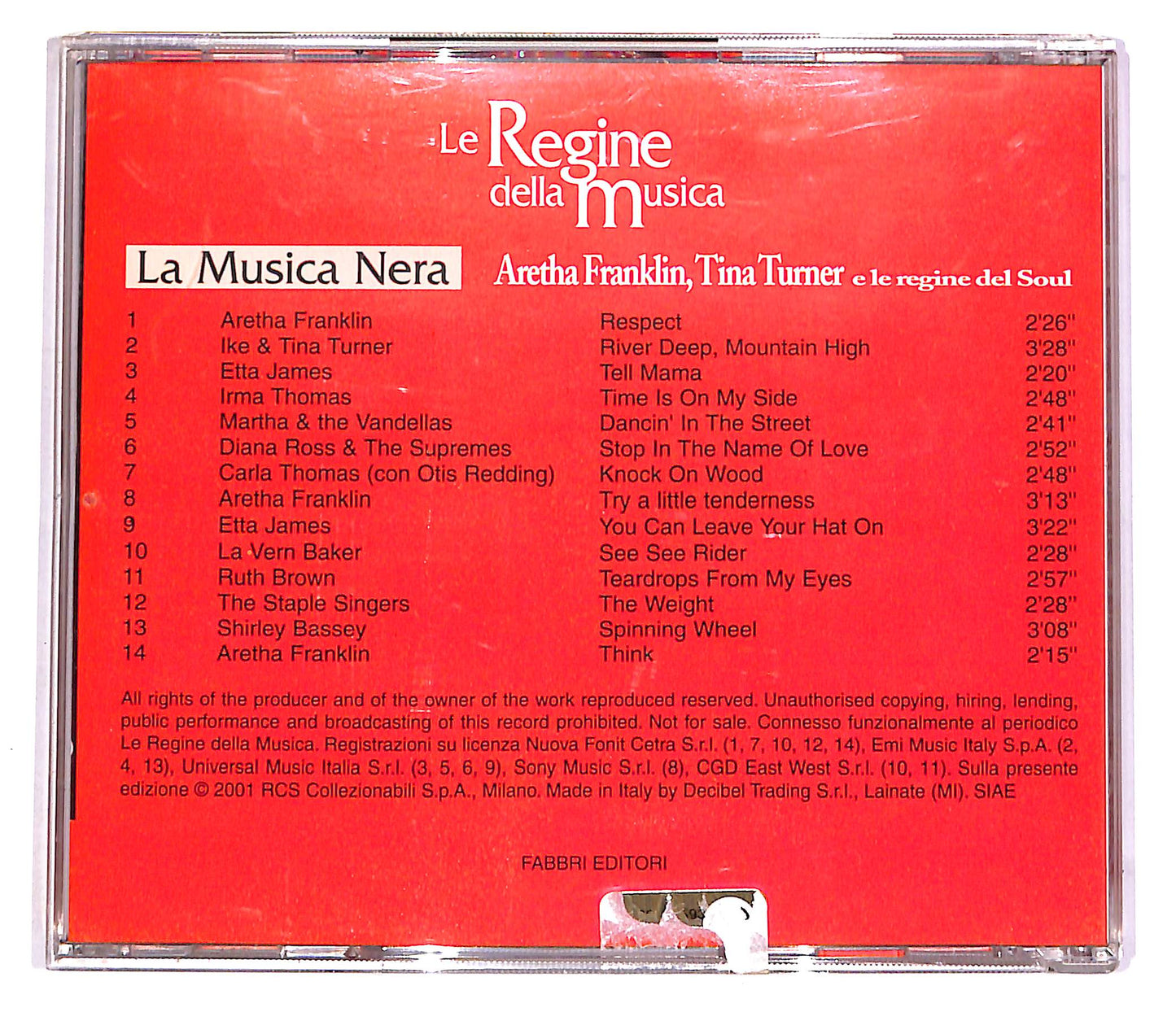EBOND Aretha Franklin, Tina Turner E Le Regine Del Soul EDITORIALE CD CD046031