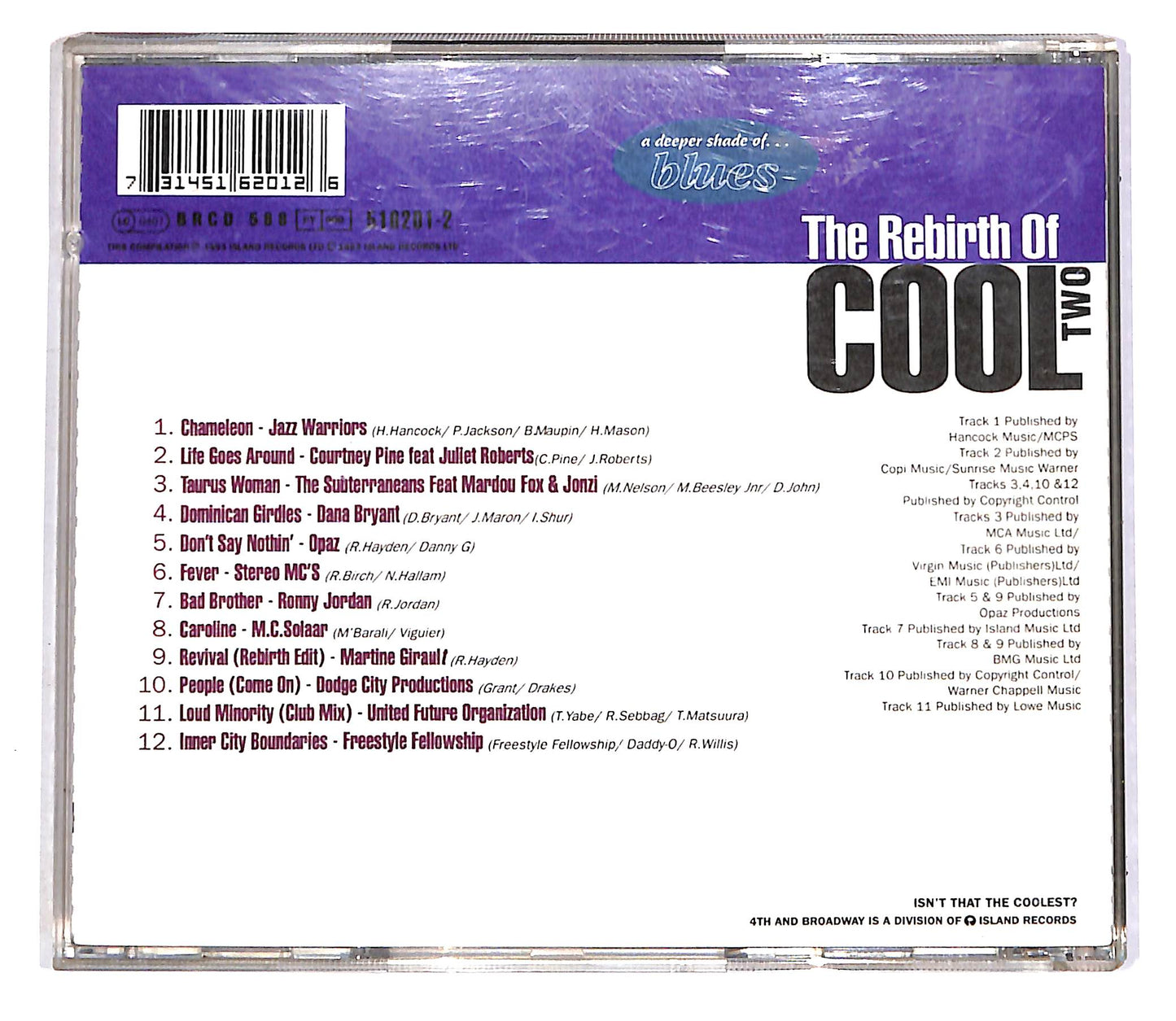 EBOND Various - The Rebirth Of Cool Two (A Deeper Shade Of Blues) CD CD046117