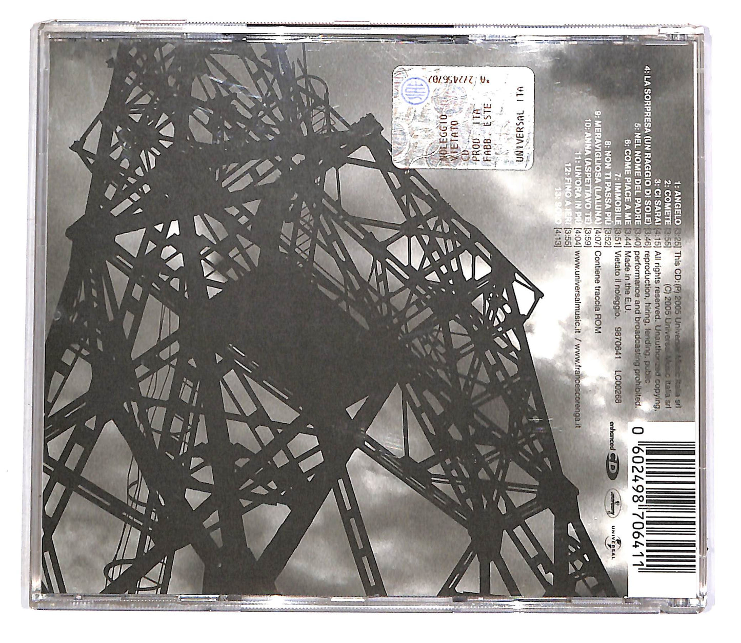 EBOND Francesco Renga - Camere Con Vista CD CD046122