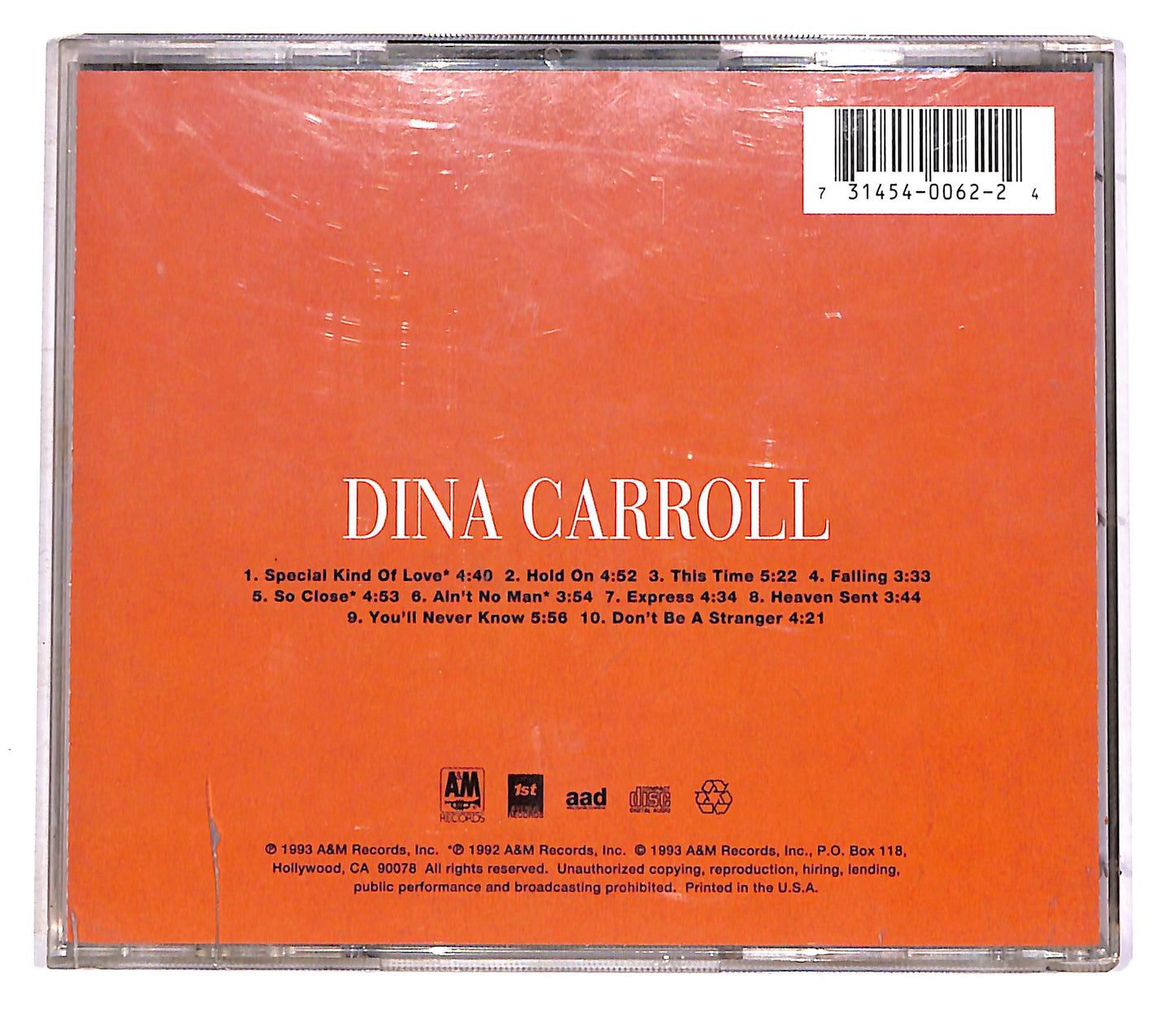 EBOND Dina Carroll - So Close CD CD046436