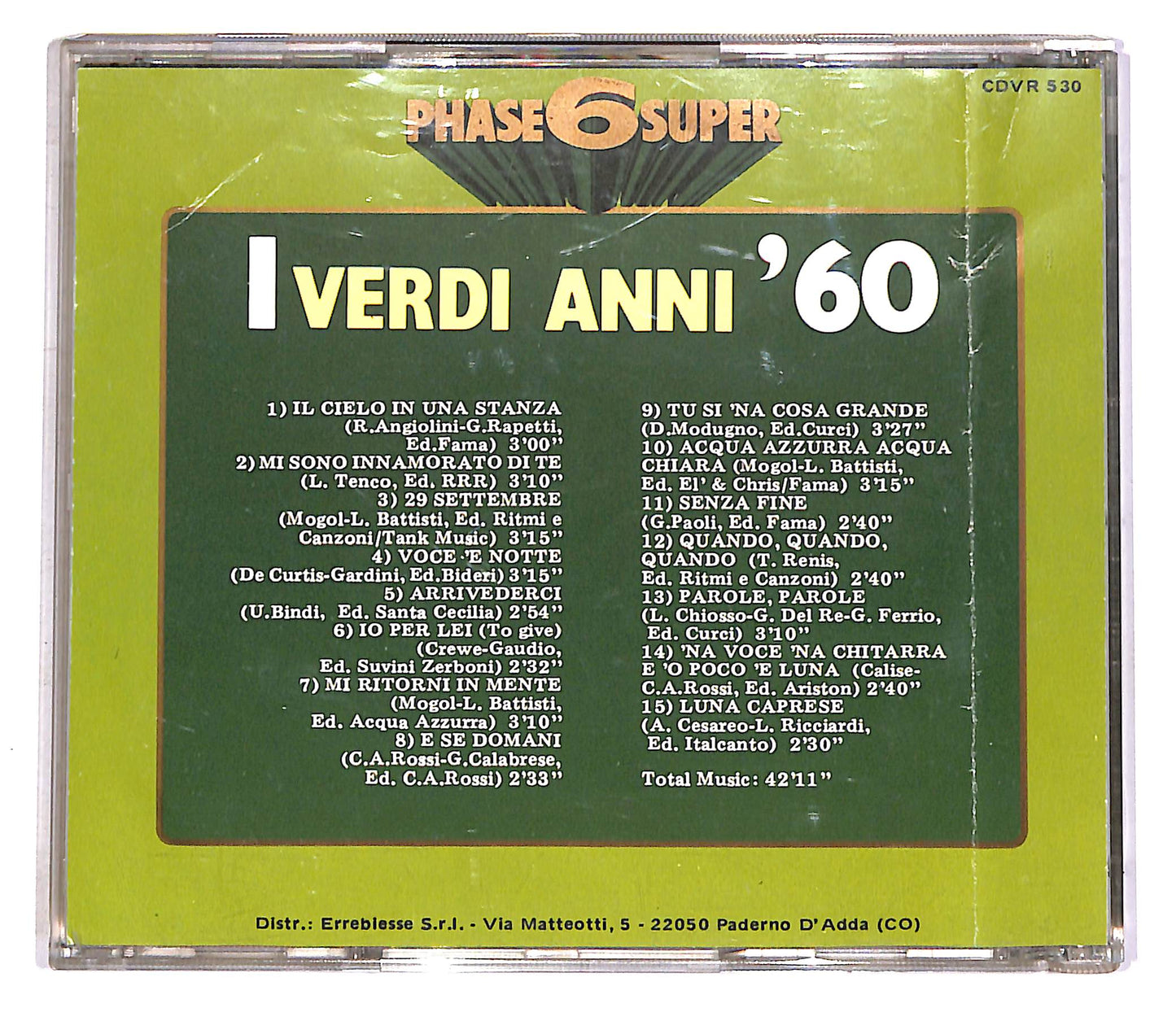 EBOND Various - I Verdi Anni '60 EDITORIALE CD CD046437