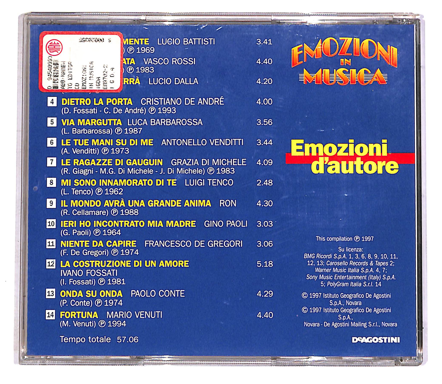 EBOND Various - Emozioni D'Autore EDITORIALE CD CD046438