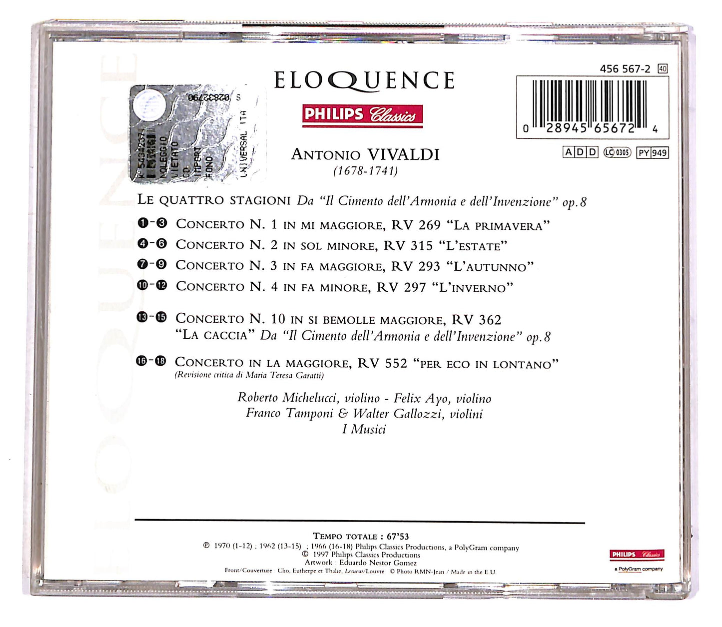 EBOND Vivaldi - I Musici - The Four Seasons - Les Quatre Saisons CD CD046505