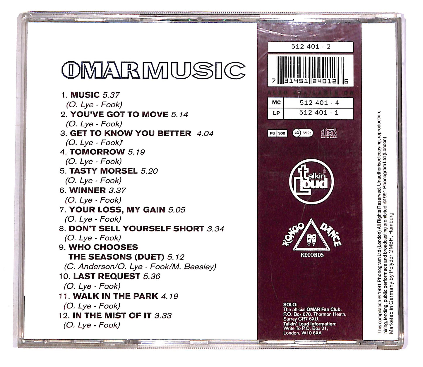 EBOND Omar - Music CD CD046510