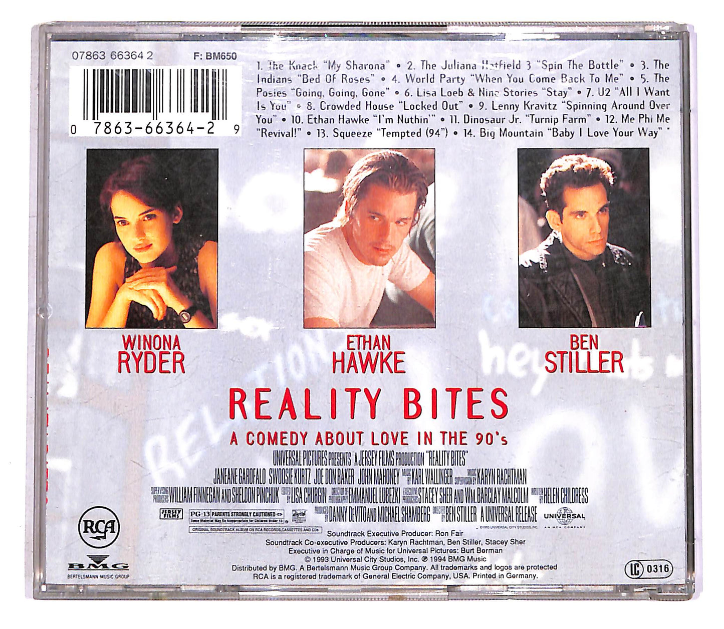 EBOND Various - Reality Bites (Original Motion Picture Soundtrack) CD CD046730