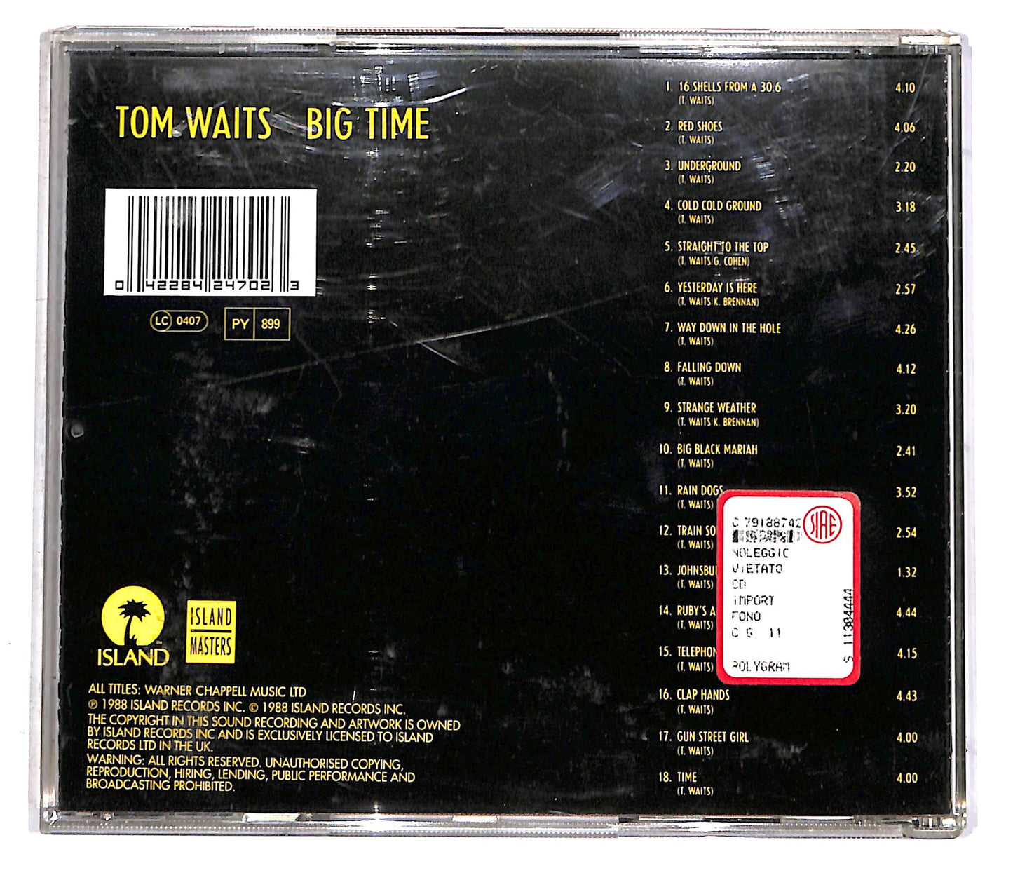 EBOND Tom Waits - Big Time CD CD046752