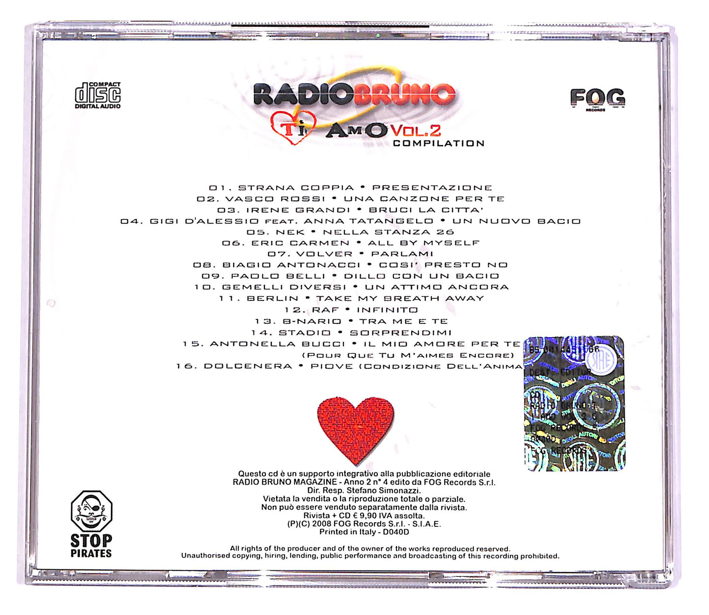 EBOND Radio Bruno Ti Amo - Vol. 2 Compilation EDITORIALE CD CD046801