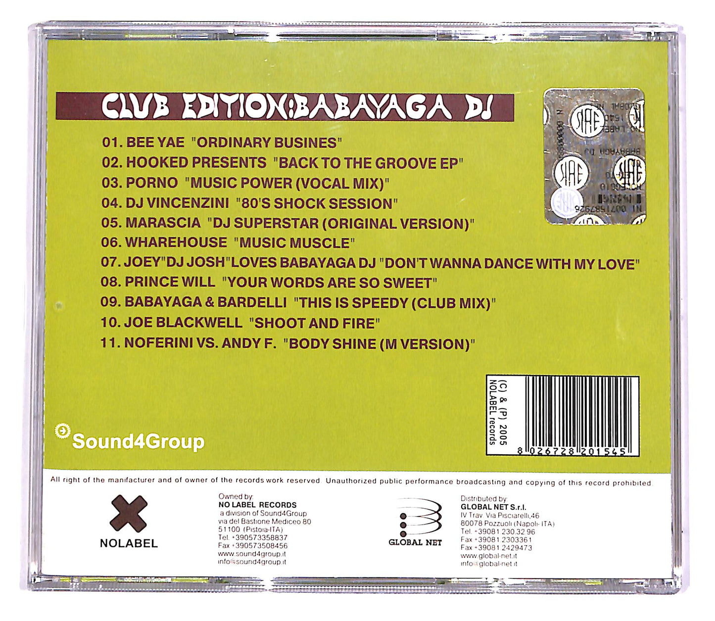 EBOND Babayaga - Club Edition CD CD046835