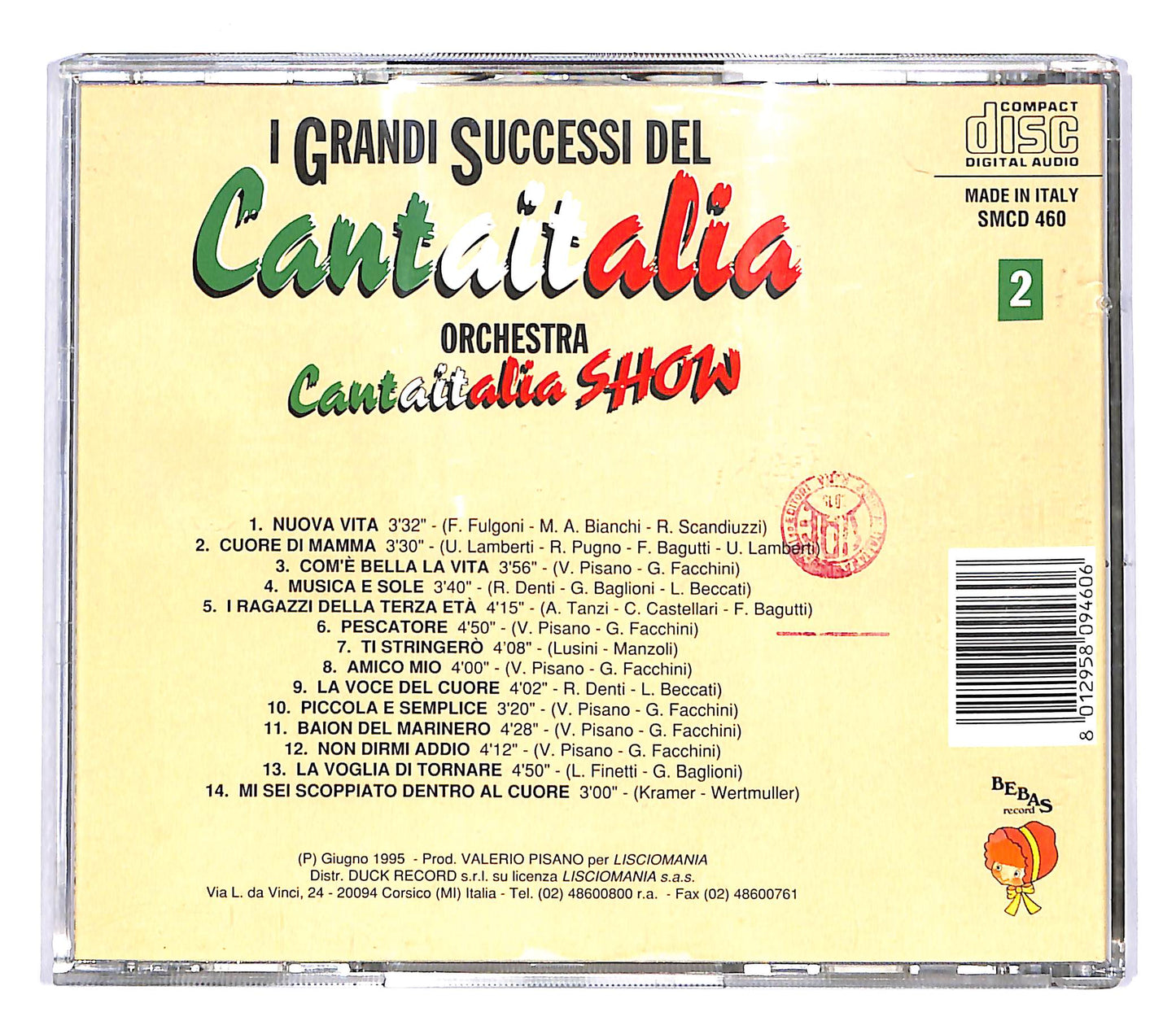 EBOND Various - I Grandi Successi del Cantaitalia - Vol.2 CD CD047620