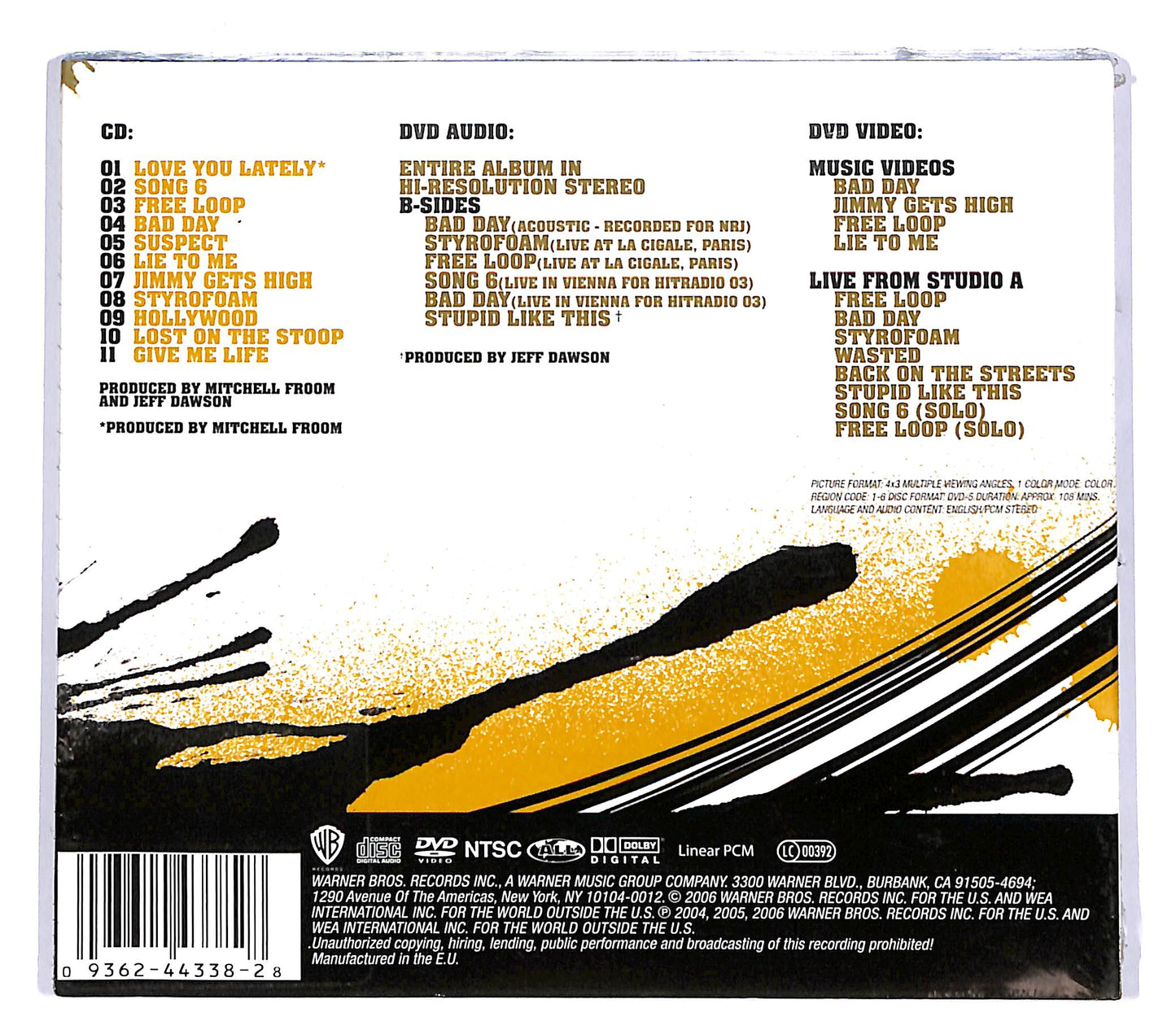 EBOND Daniel Powter - Daniel Powter +DVD CD CD047629