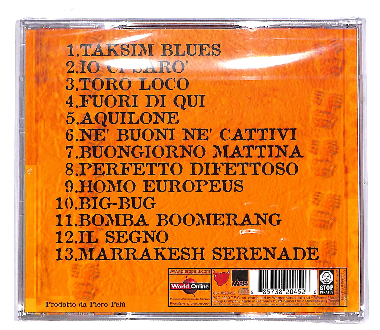 EBOND Piero Pelu - Ne Buoni Ne Cattivi CD CD047655