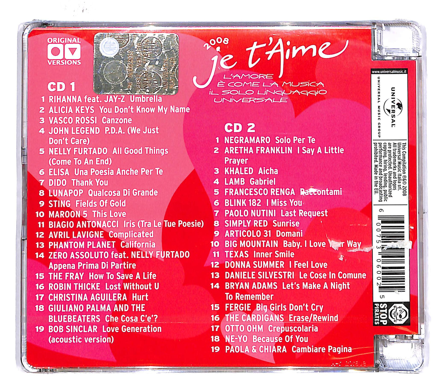 EBOND Various - Je T'Aime 2008 CD CD047743